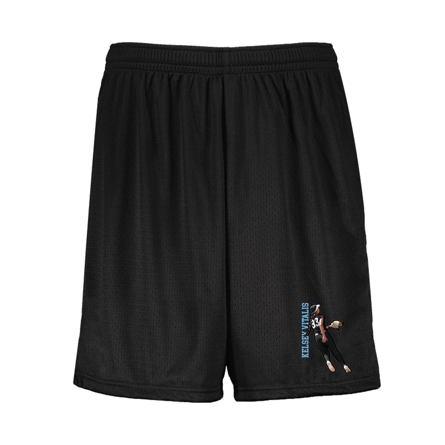 Shorts — Name Vertical in Black