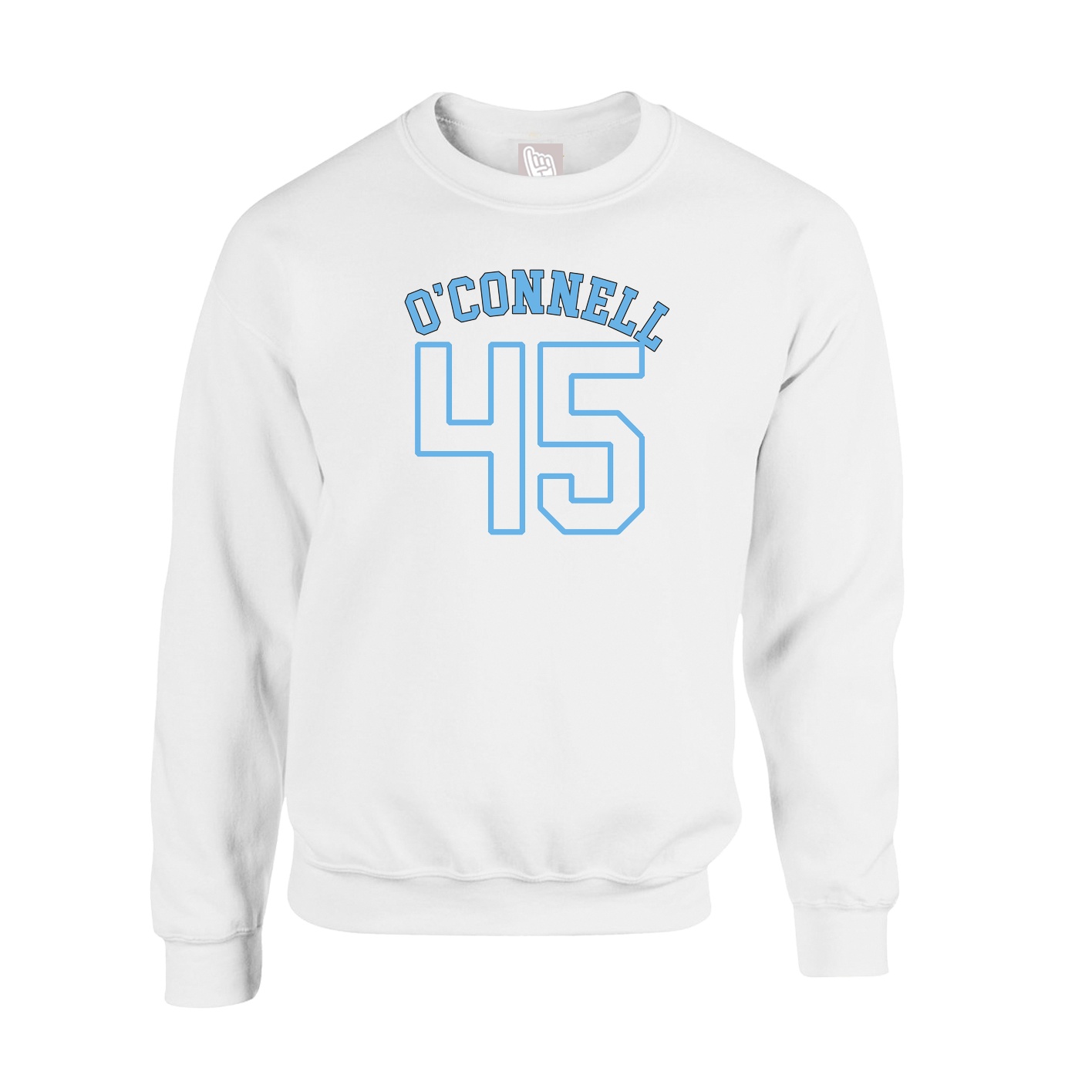 Fleece Crew — Shirsey Arch in White