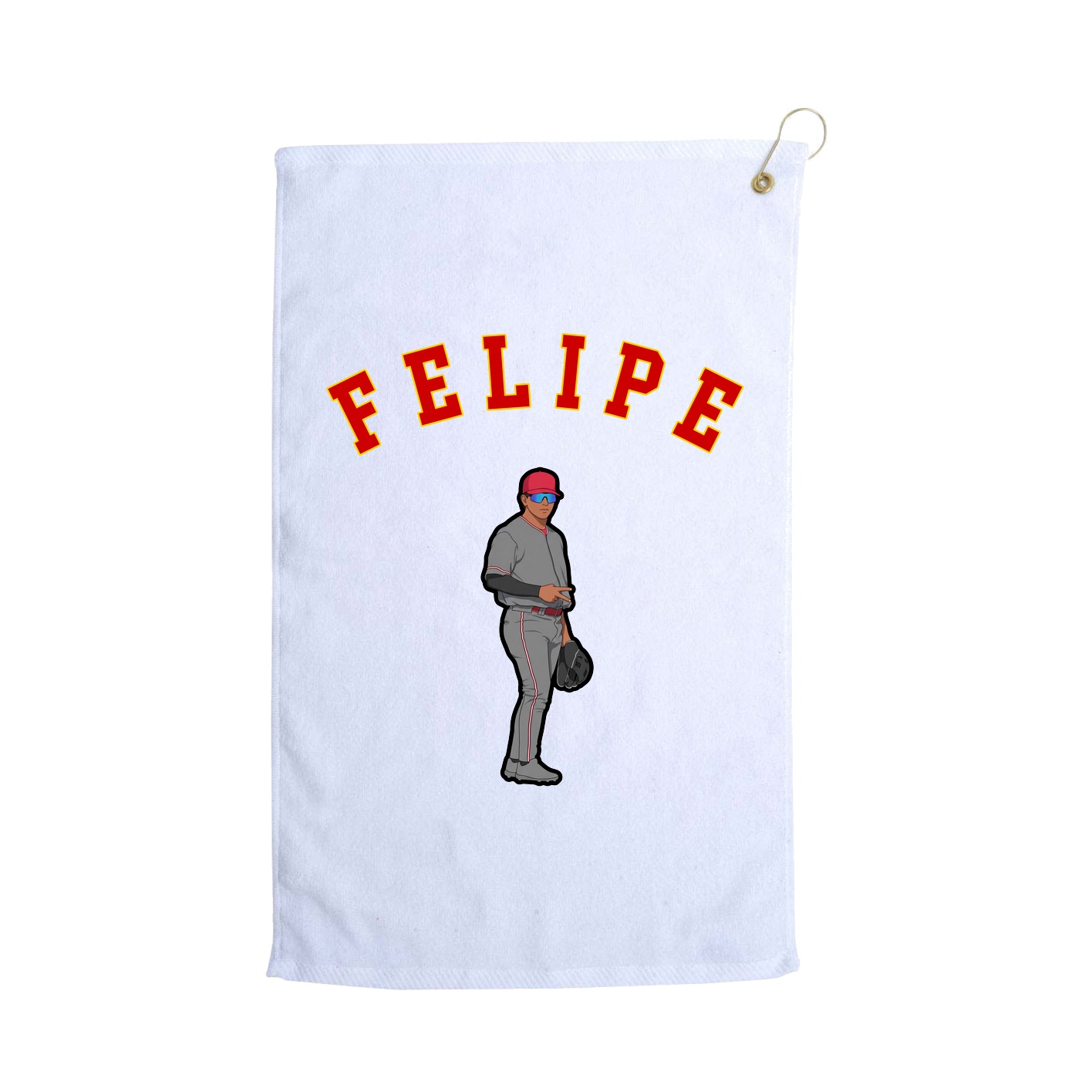 Golf Towel — Shirsey Arch in White