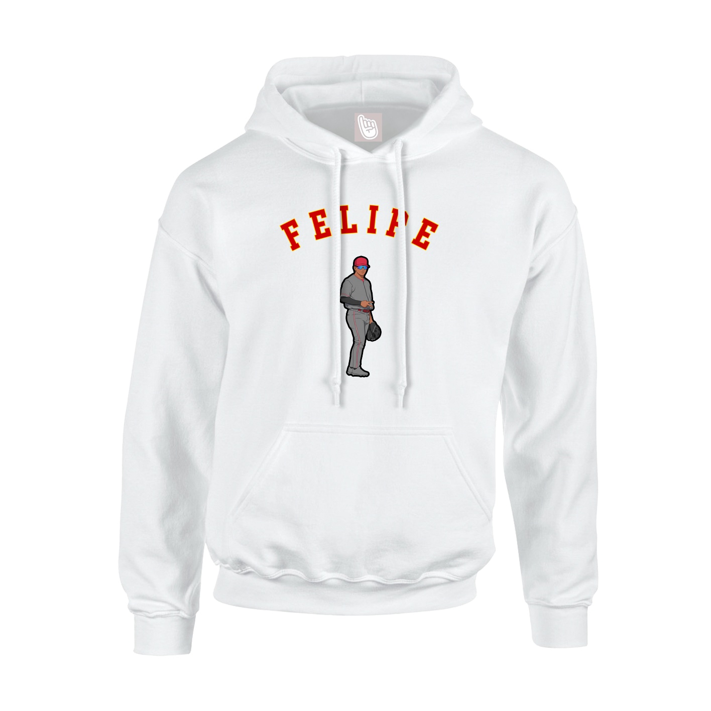 Youth Hoodie — Shirsey Arch in White