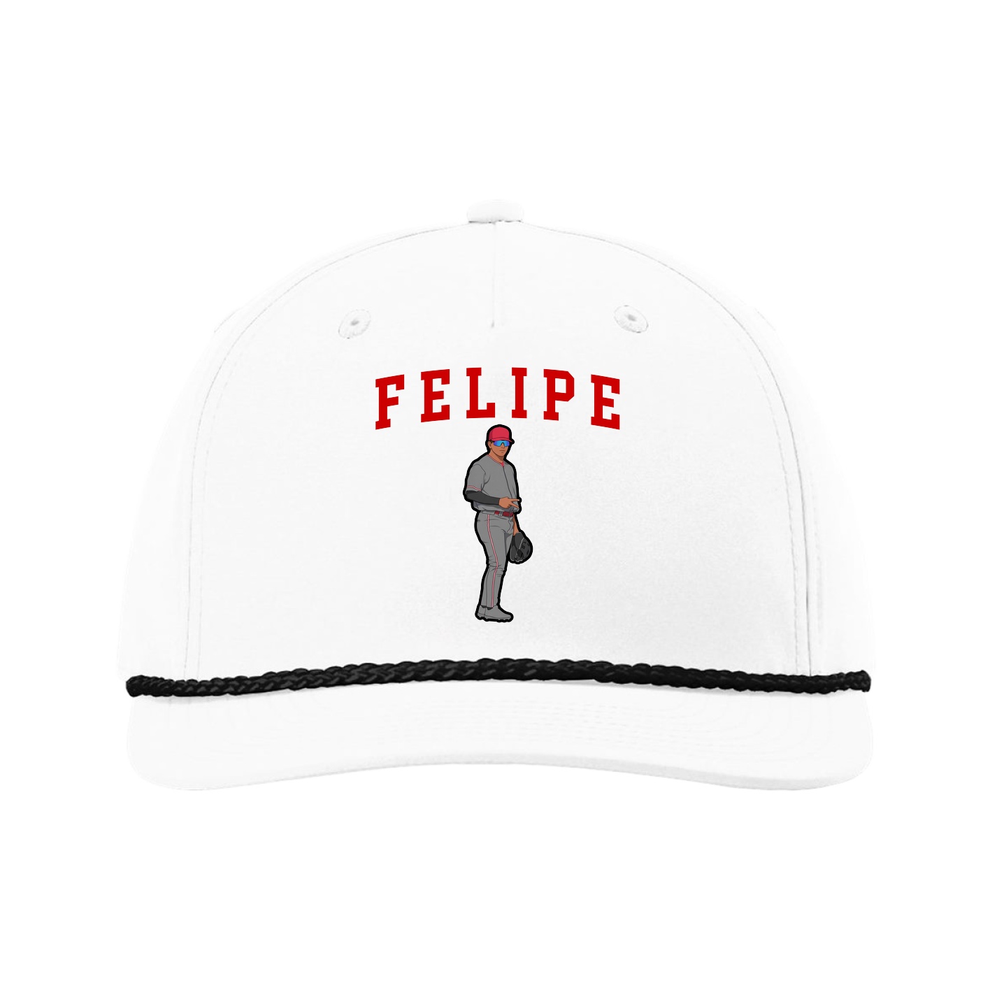 Five-Panel Classic Rope Cap — Shirsey in White