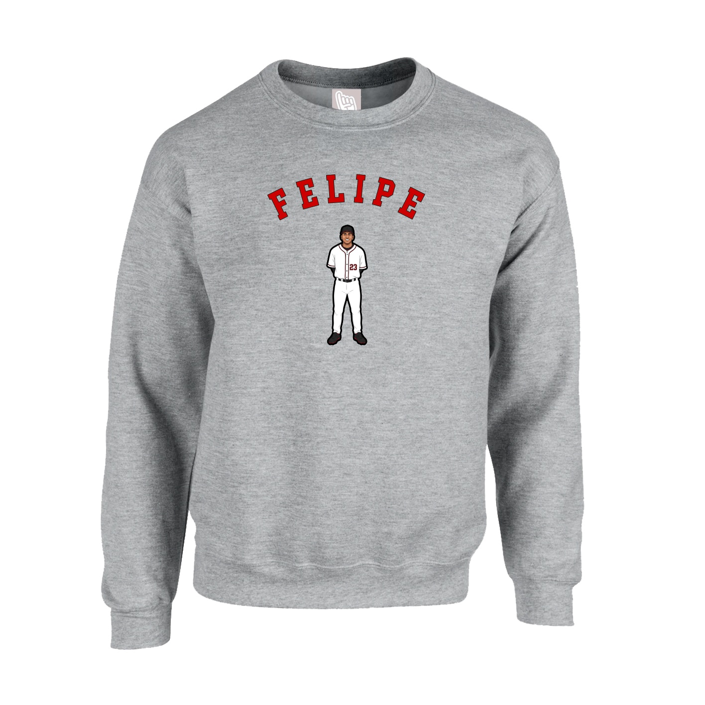 Fleece Crew — Shirsey Arch in Grey