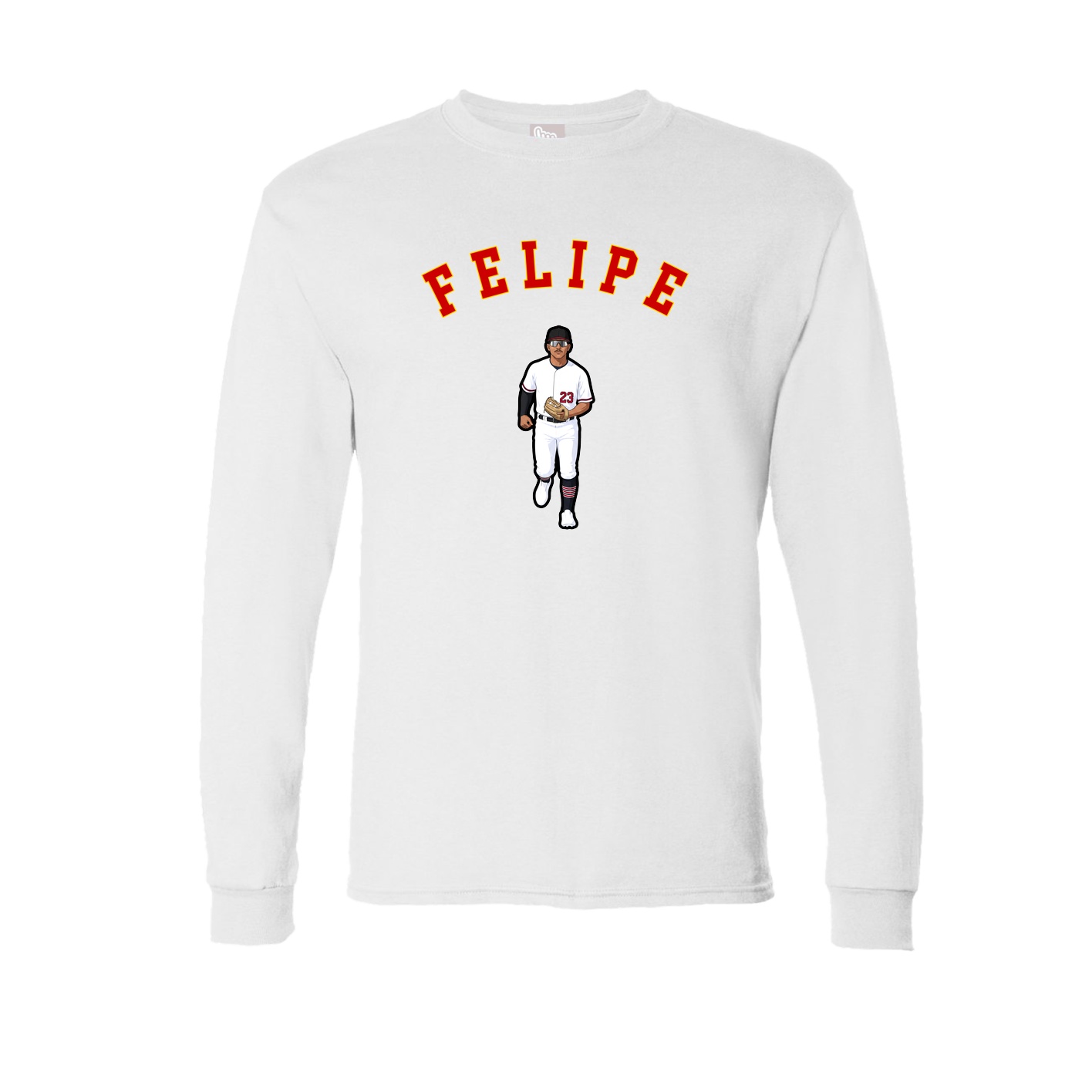 Long Sleeve Tee — Shirsey Arch in White