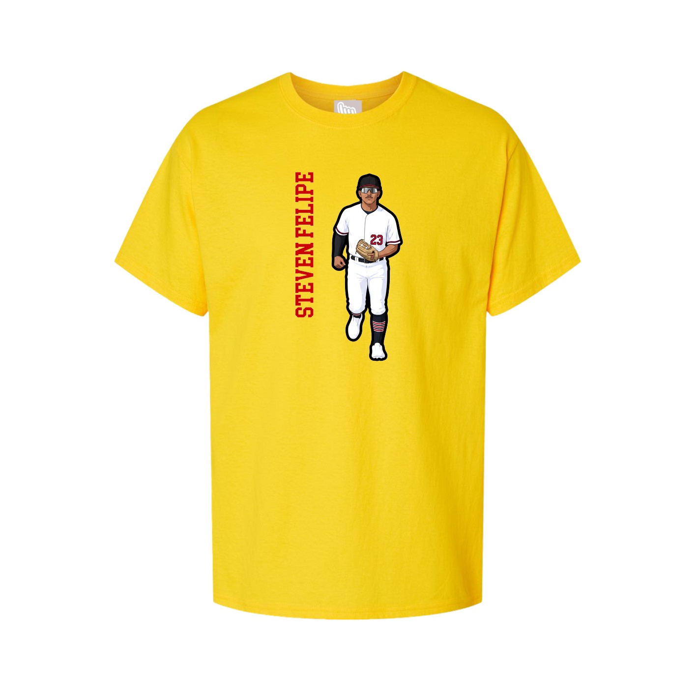 Tee — Name Vertical in Gold