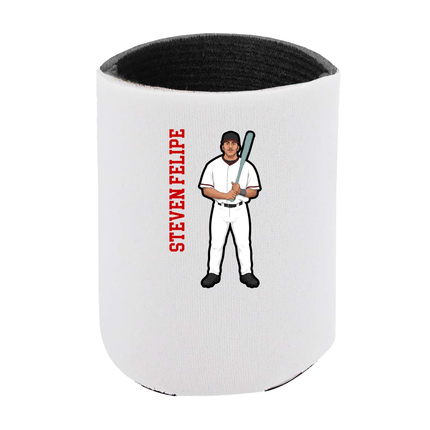 Can Holder — Name Vertical in White