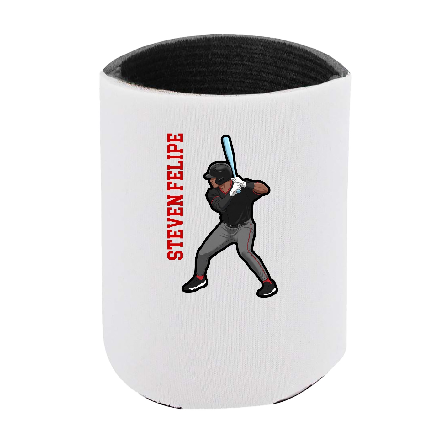 Can Holder — Name Vertical in White