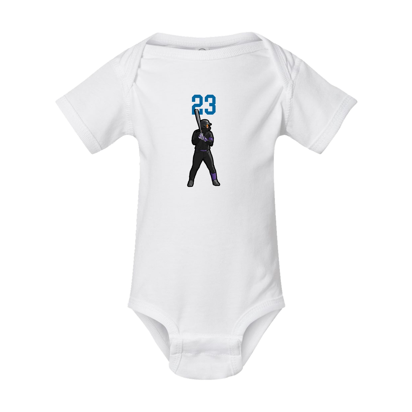 Baby Onesie — Number Top in White