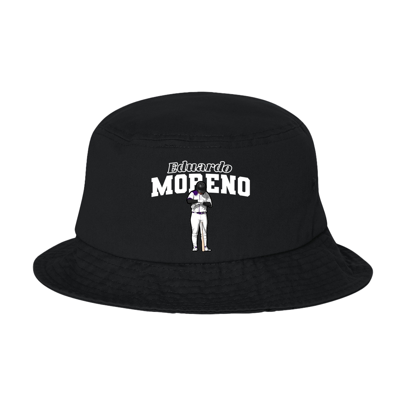 Bucket Cap — Name Arch in Black