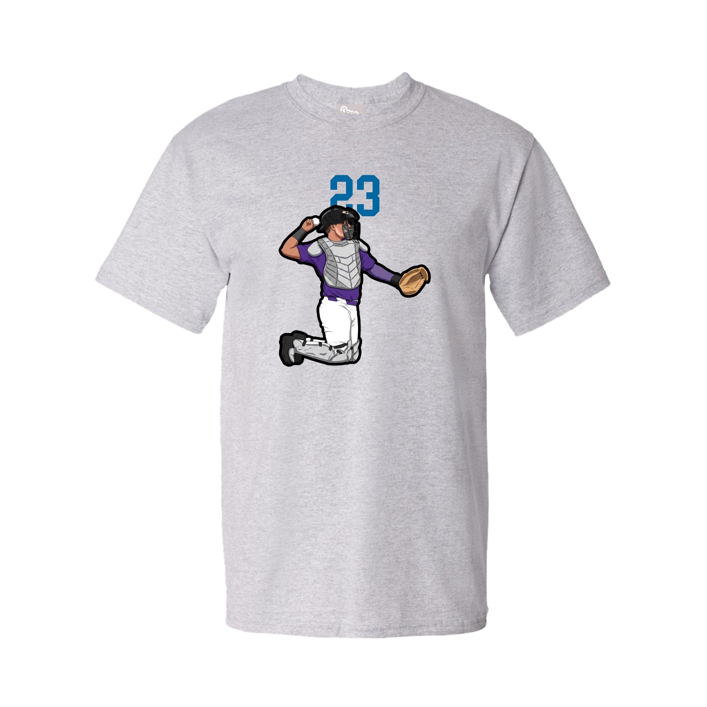 Tee — Number Top in Grey
