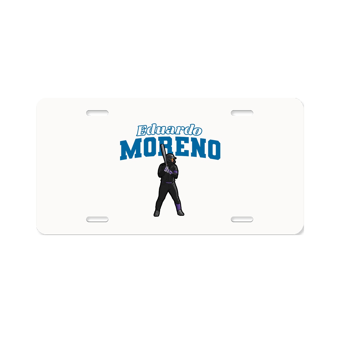 License Plate — Name Arch in Classic