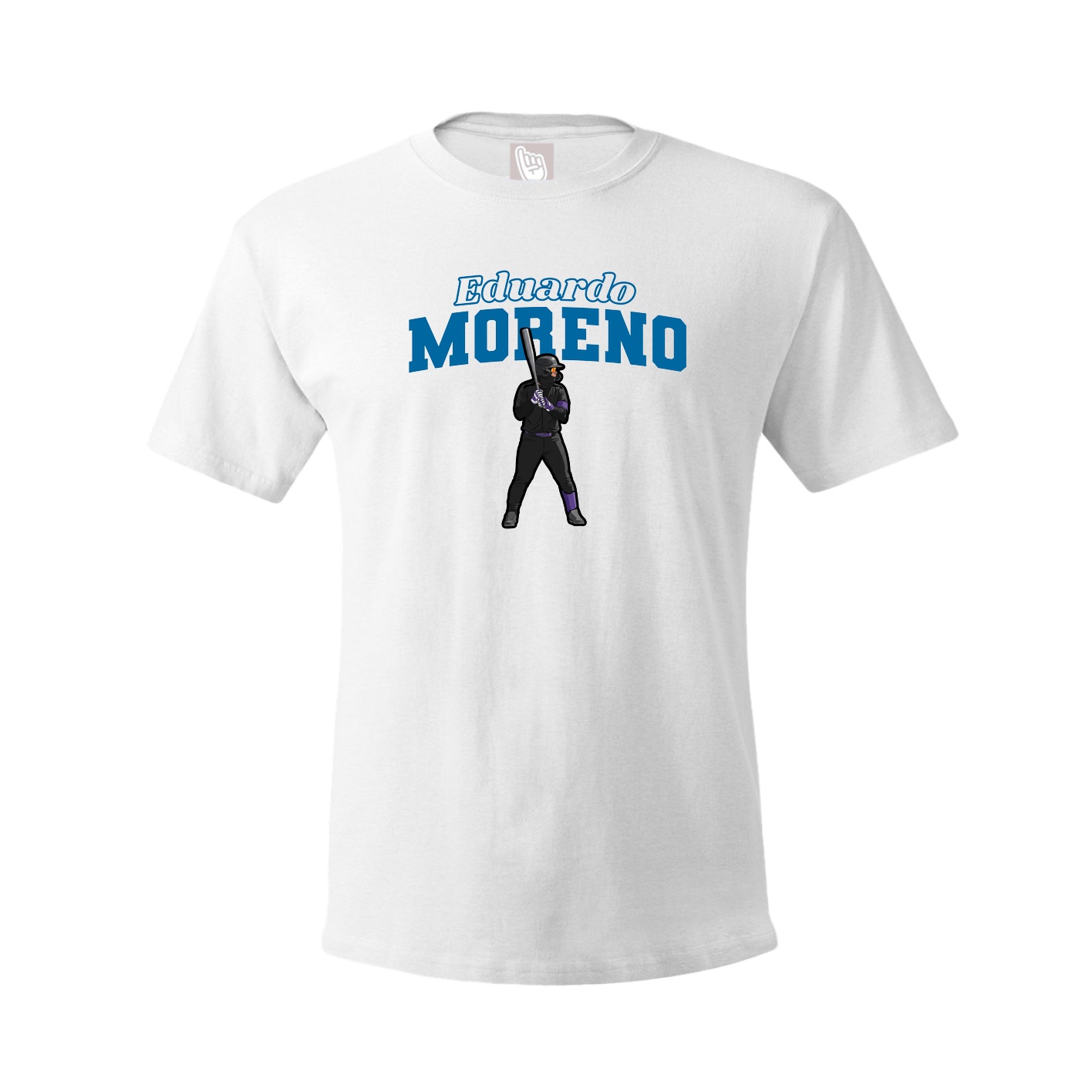 Youth Tee — Name Arch in White