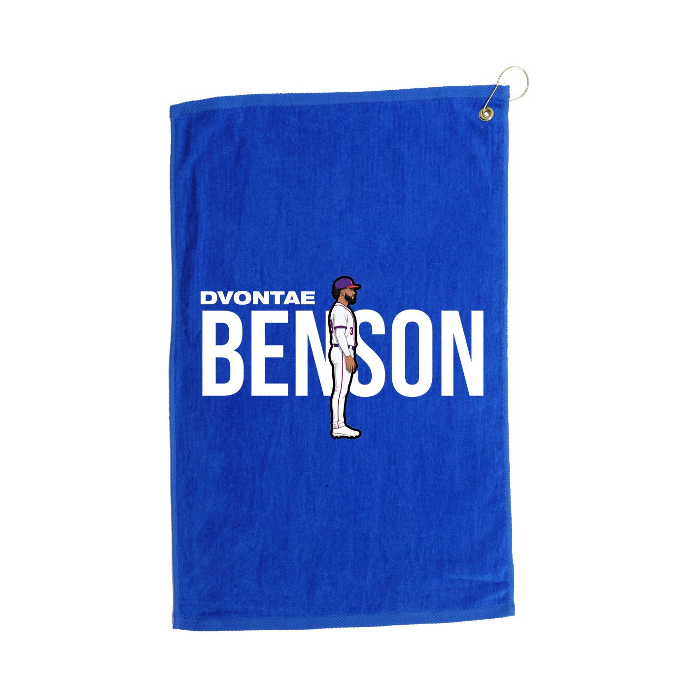 Golf Towel — Player Name in Royal
