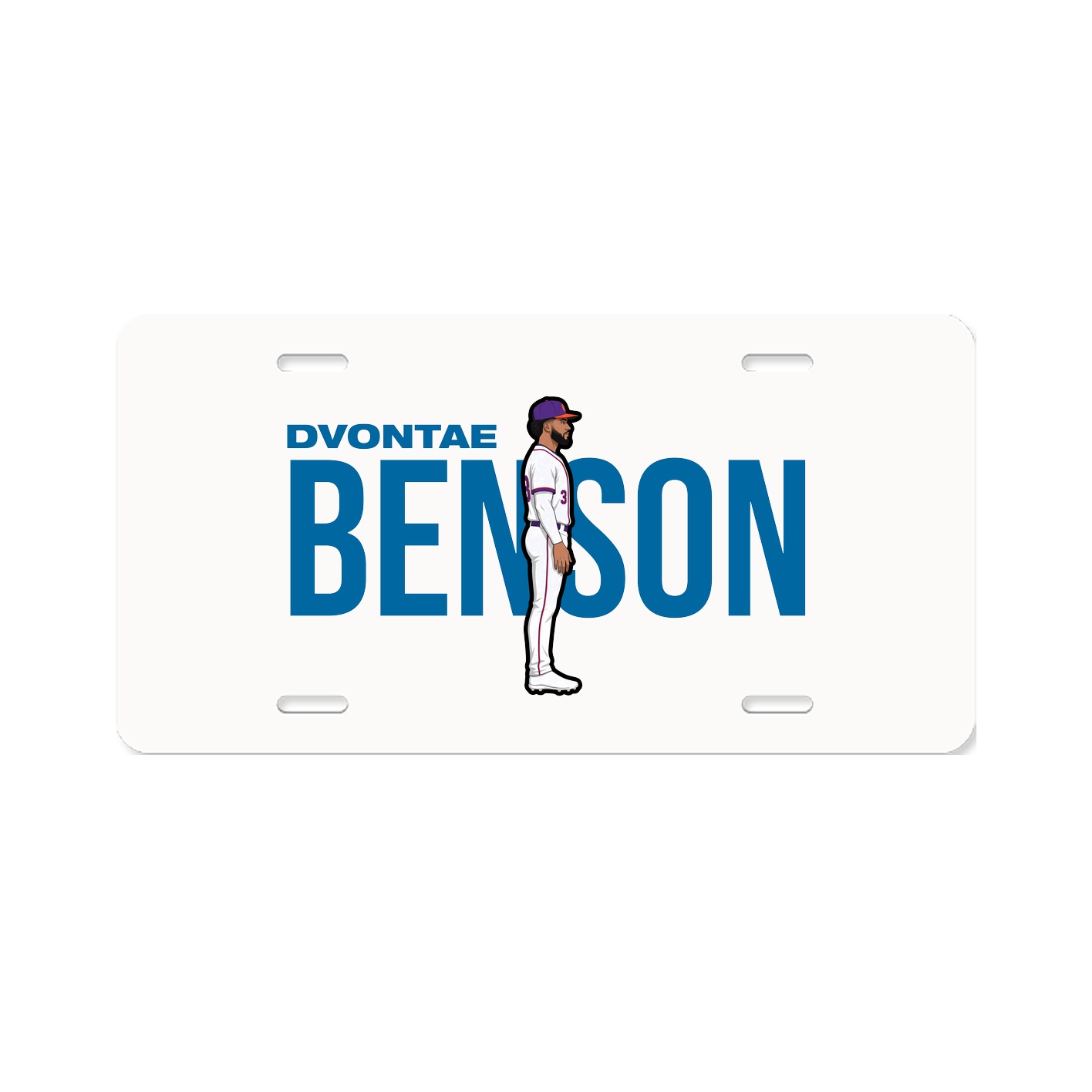 License Plate — Player Name in Classic
