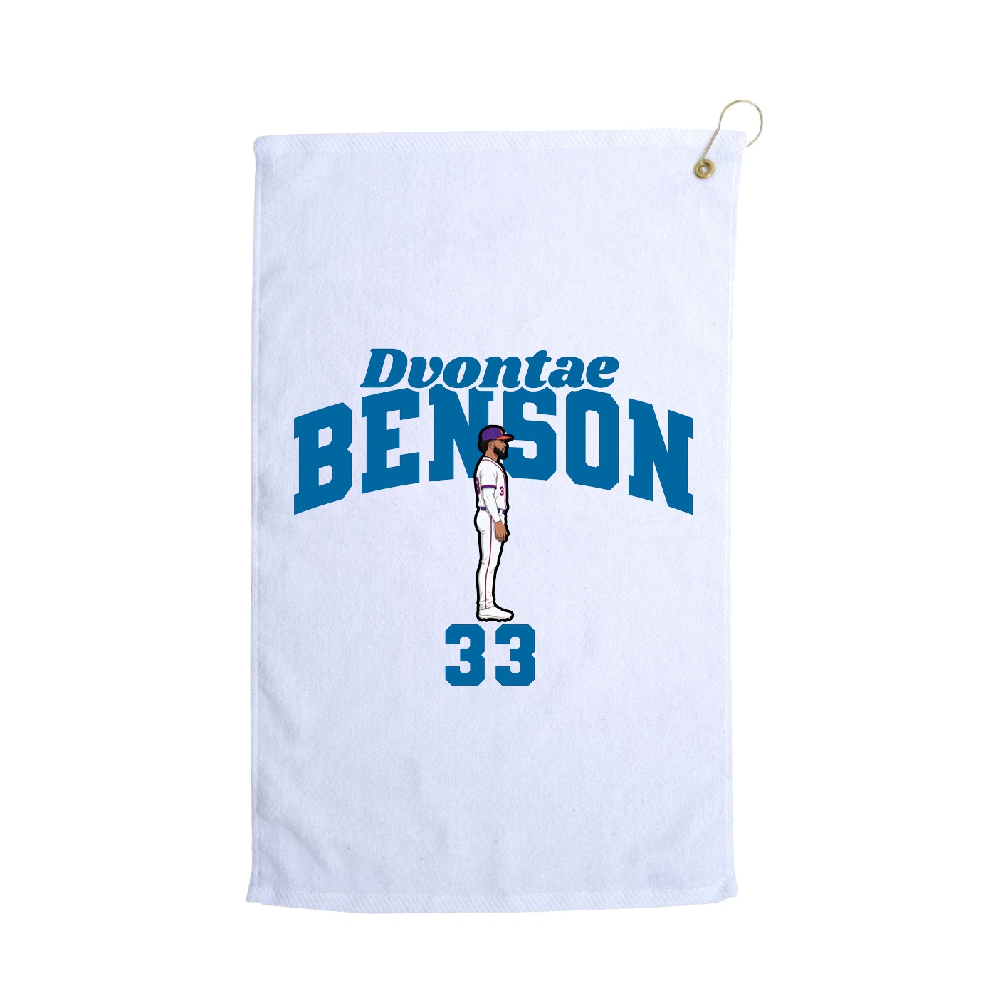 Golf Towel — Signature Arch in White