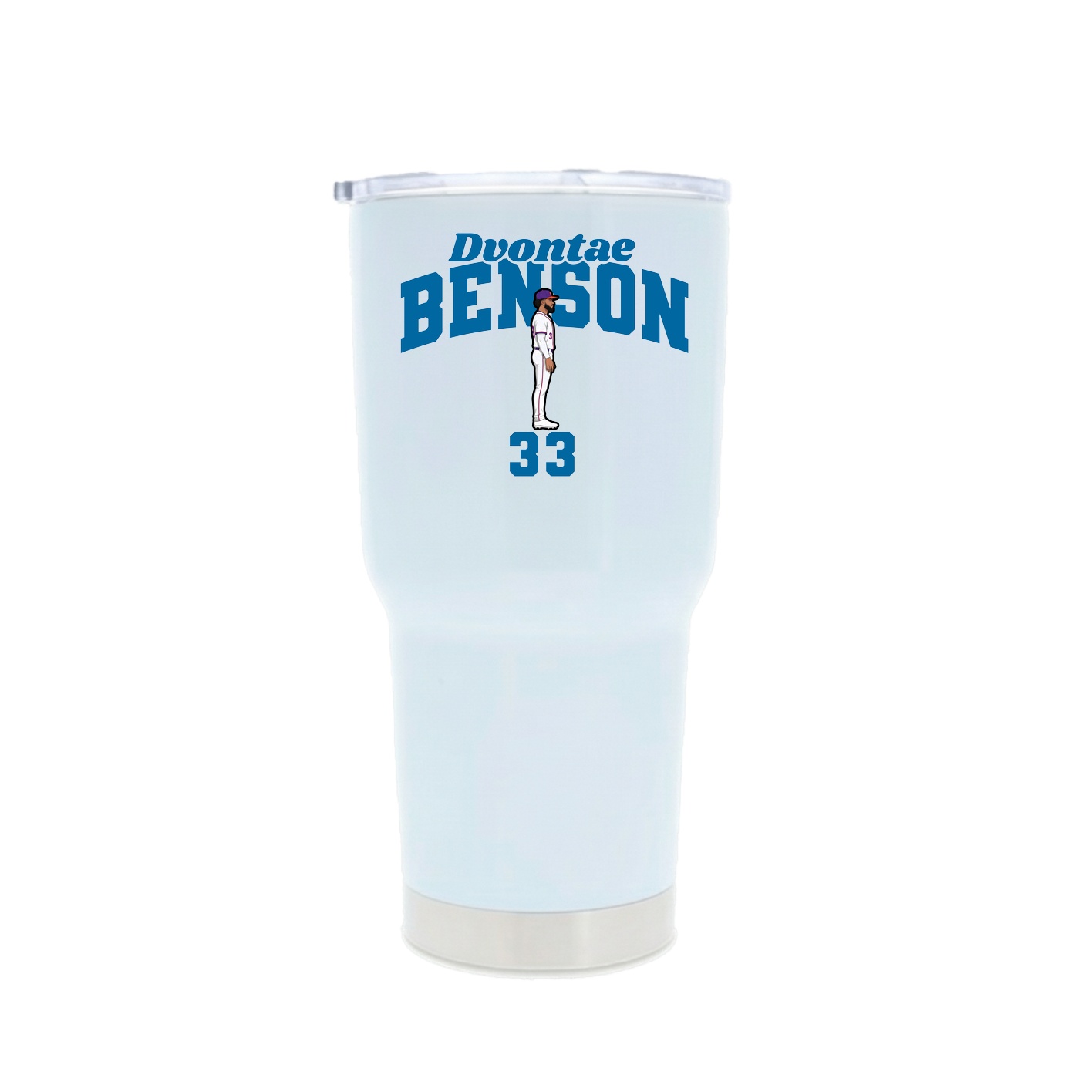 30oz Stainless Steel Tumbler — Signature Arch in White