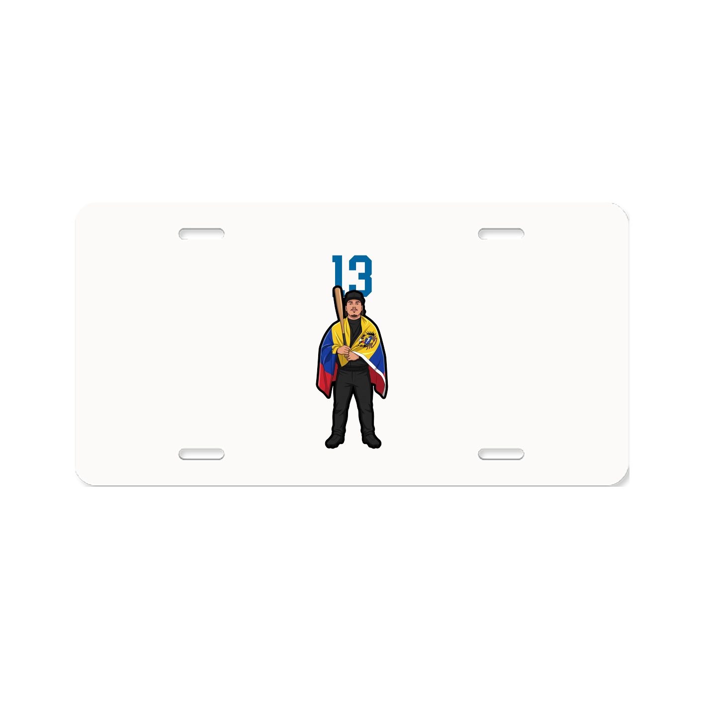 License Plate — Number Top in Classic