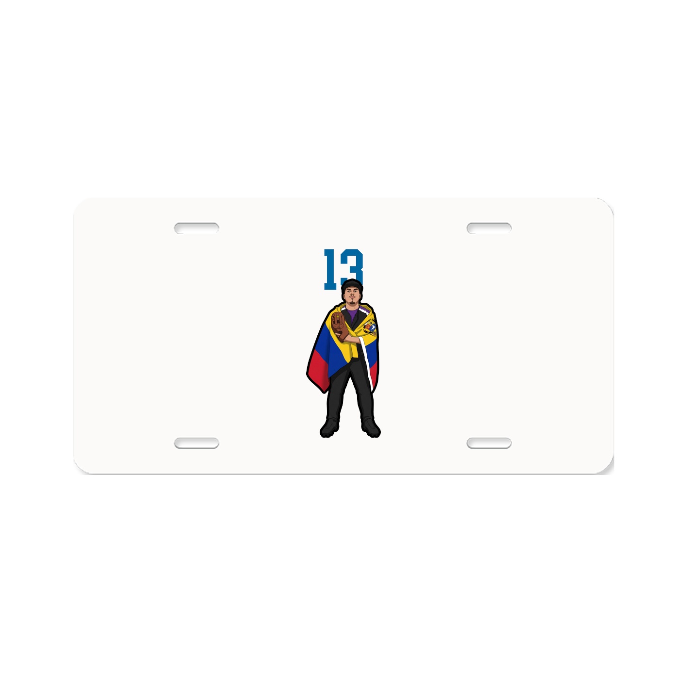 License Plate — Number Top in Classic