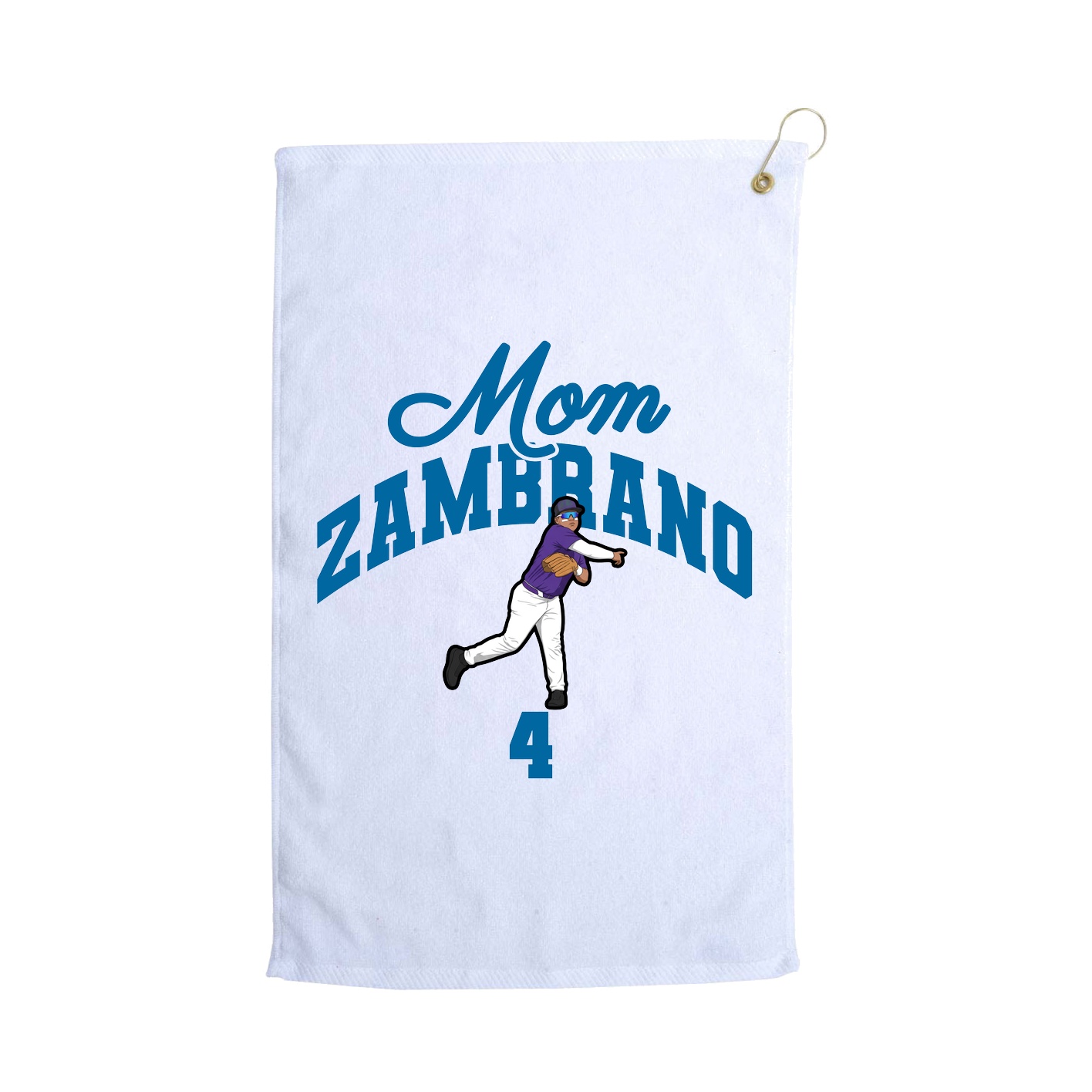 Golf Towel — Mothers Day Arch in White
