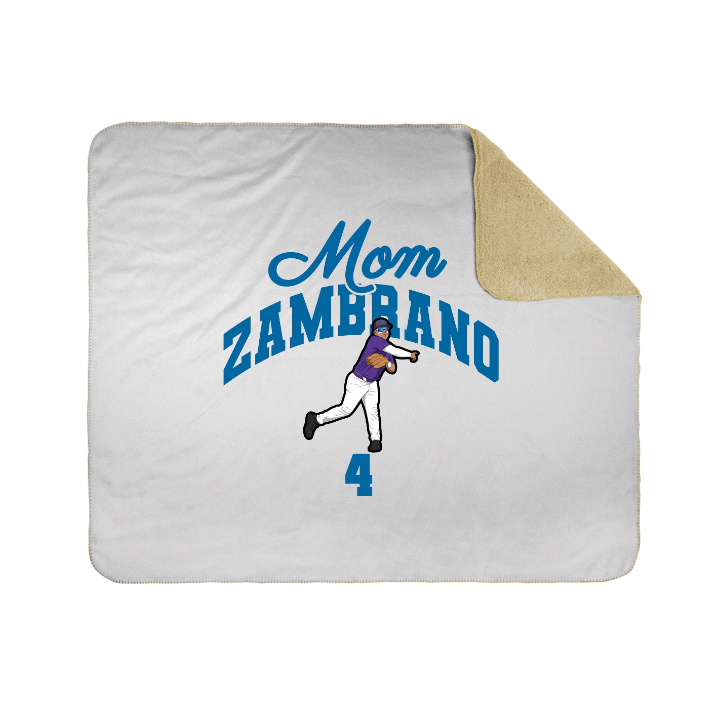 Throw Blanket — Mothers Day Arch in White