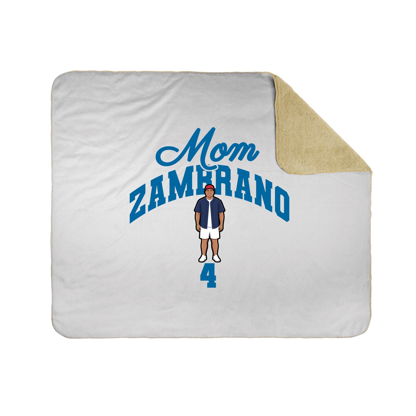 Throw Blanket — Mothers Day Arch in White