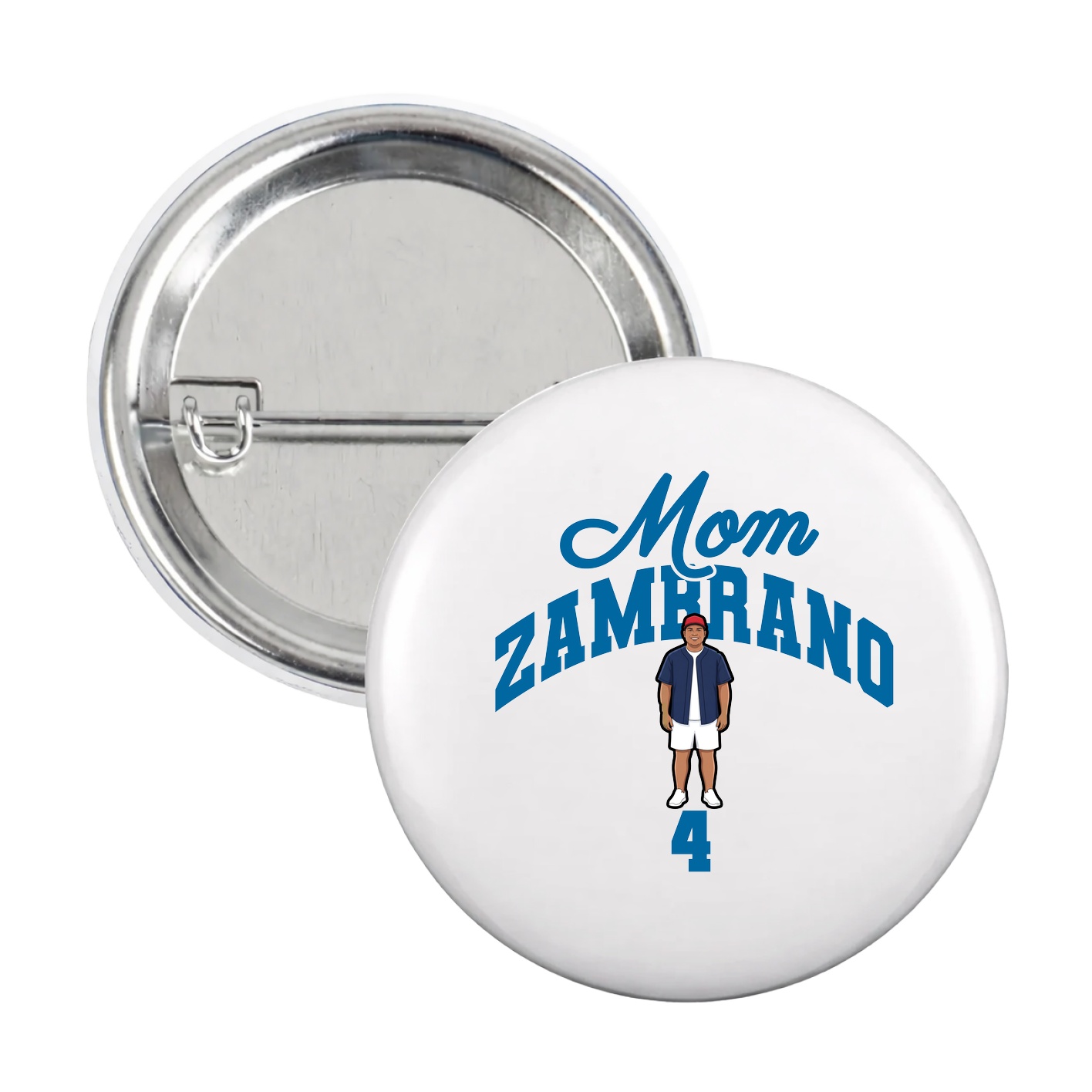 Game Day Button — Mothers Day Arch in White