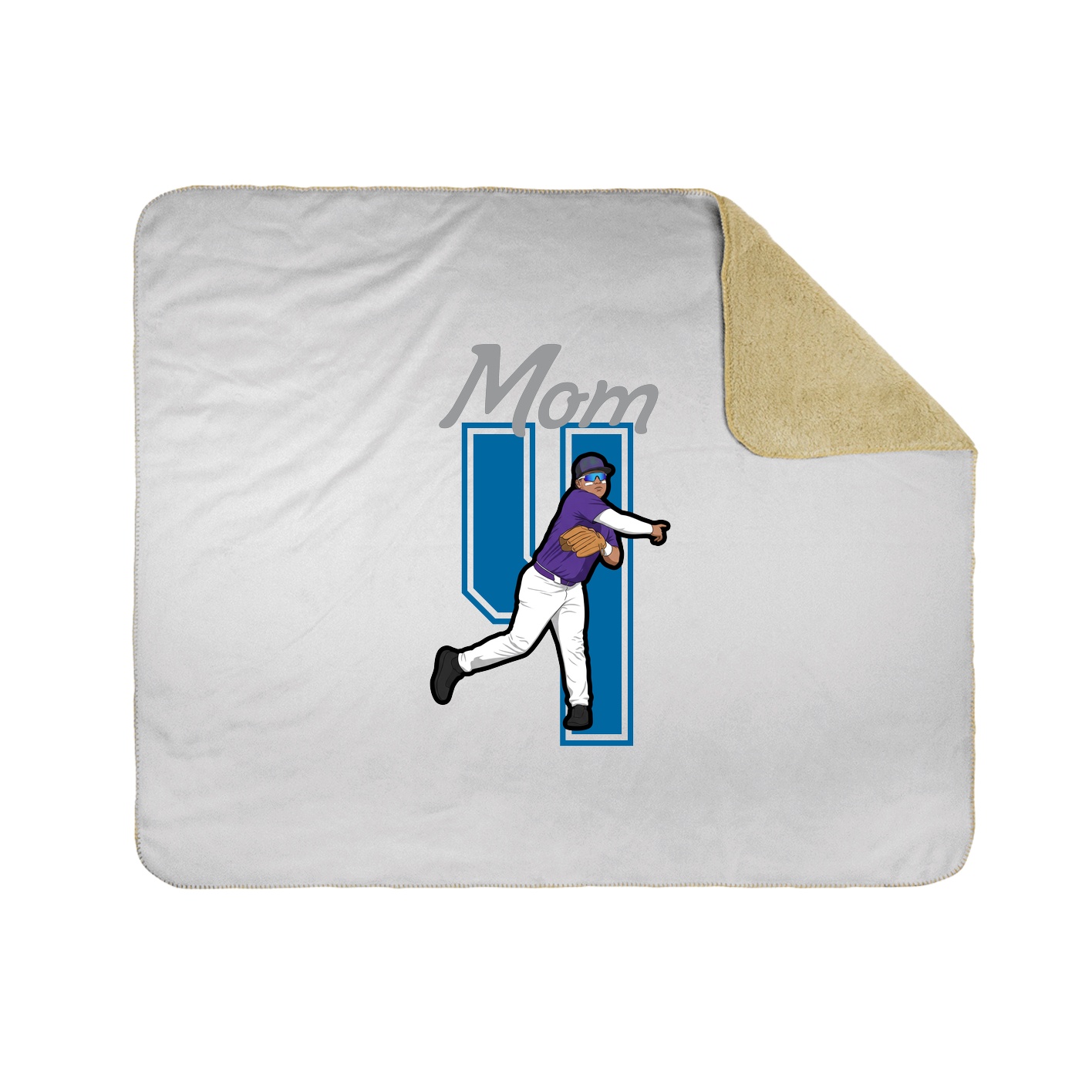 Throw Blanket — Mothers Day Shirsey in White