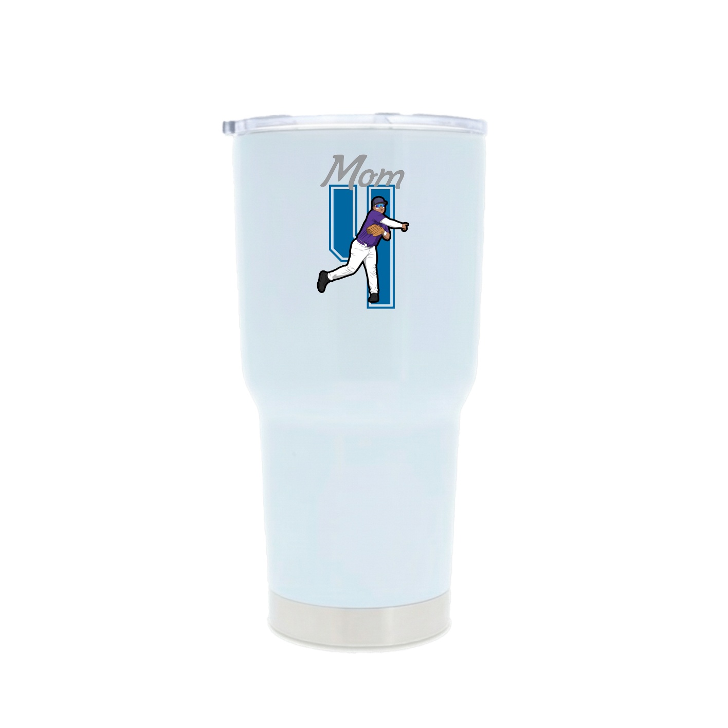 30oz Stainless Steel Tumbler — Mothers Day Shirsey in White