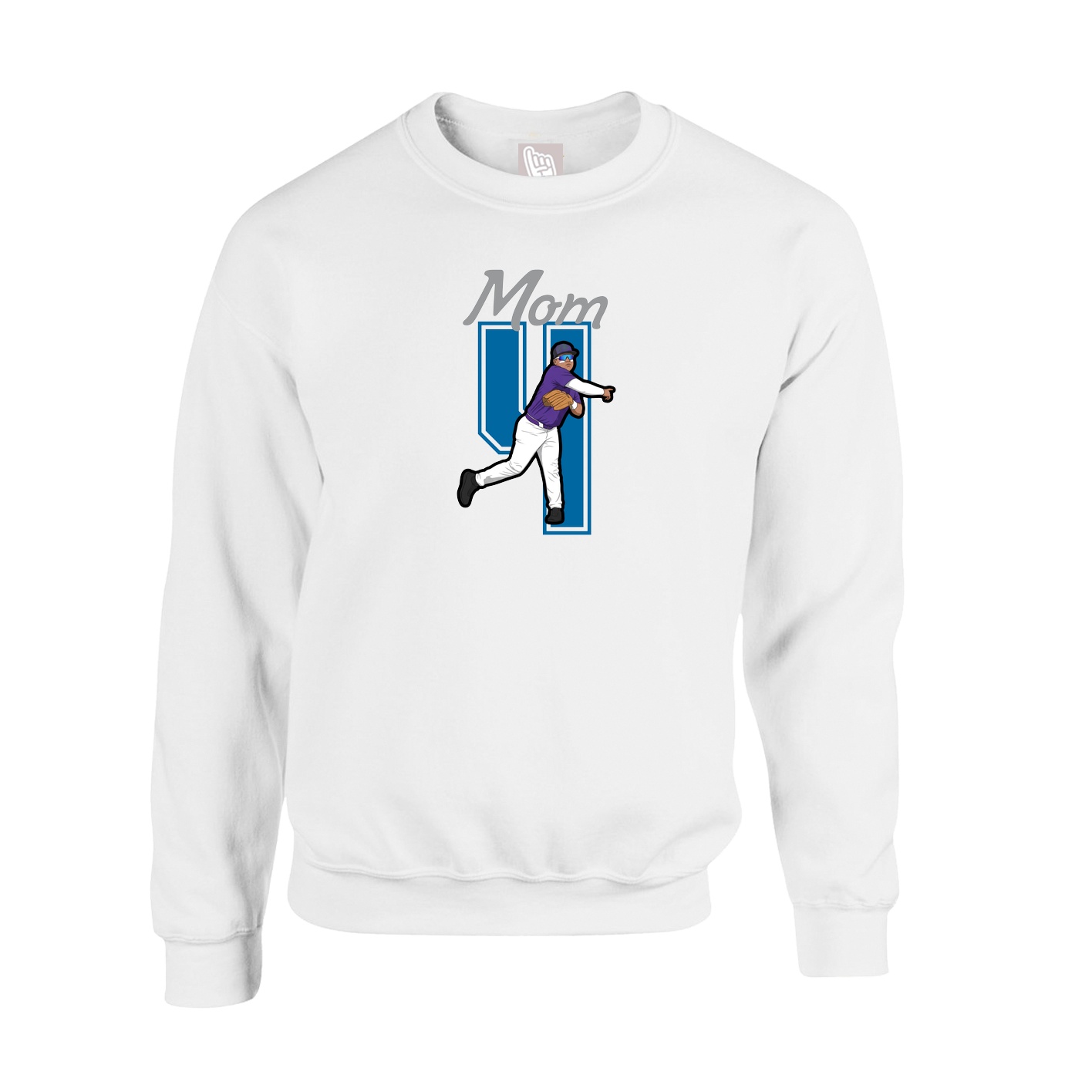 Fleece Crew — Mothers Day Shirsey in White