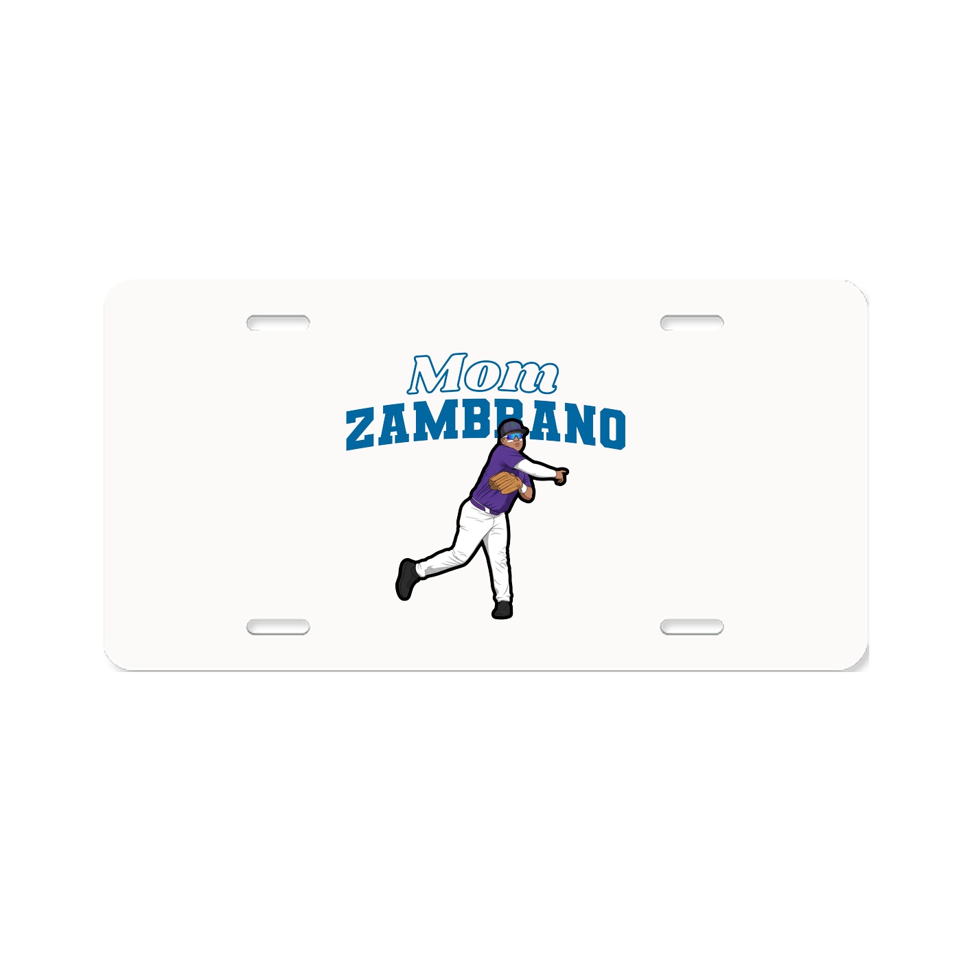 License Plate — Mothers Day Block in Classic