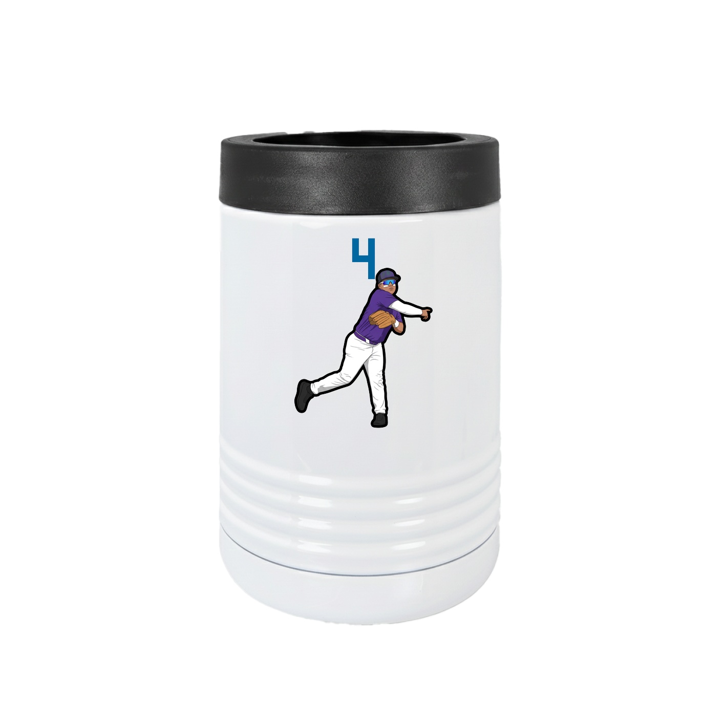 Beverage Holder — Number Top in White