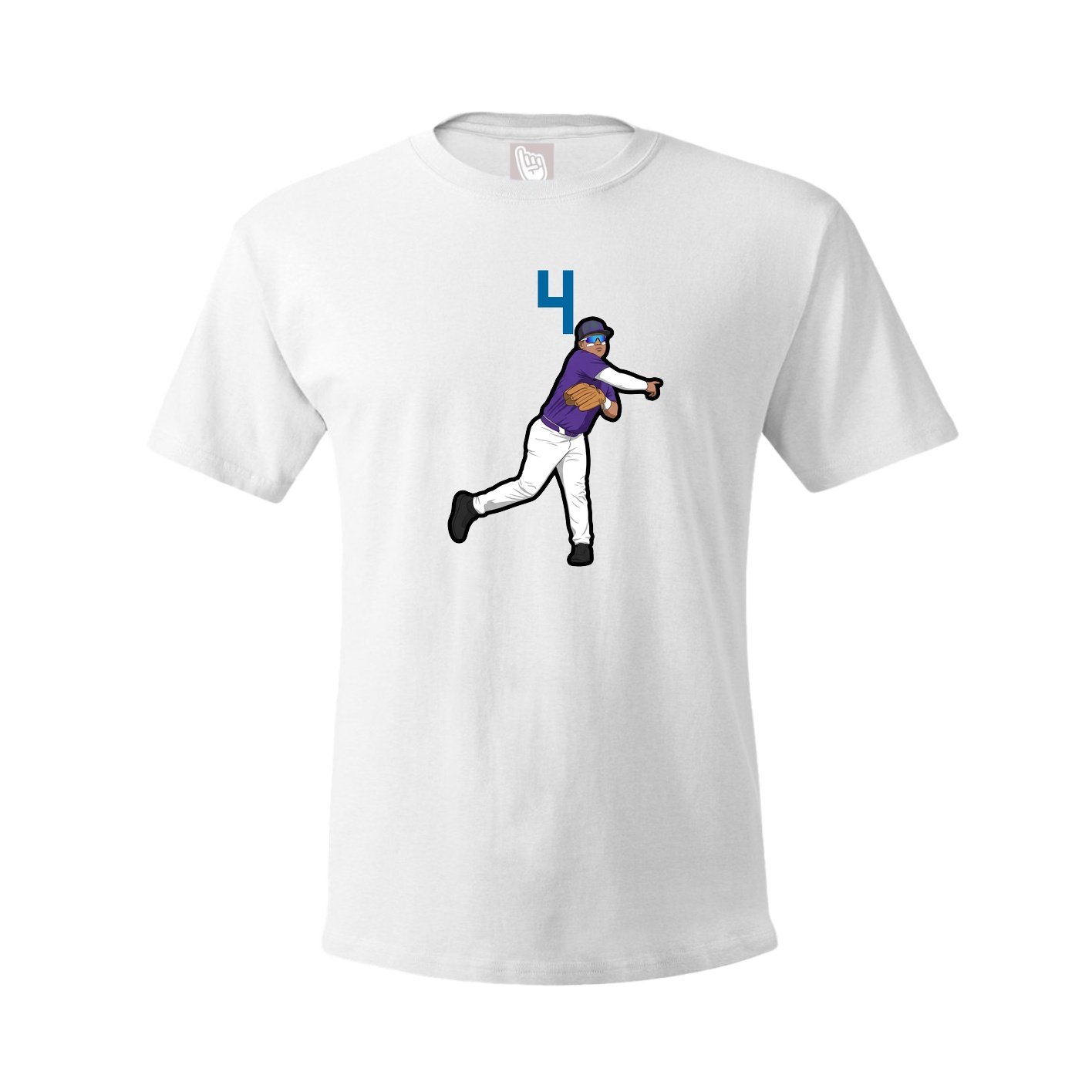 Tee — Number Top in White