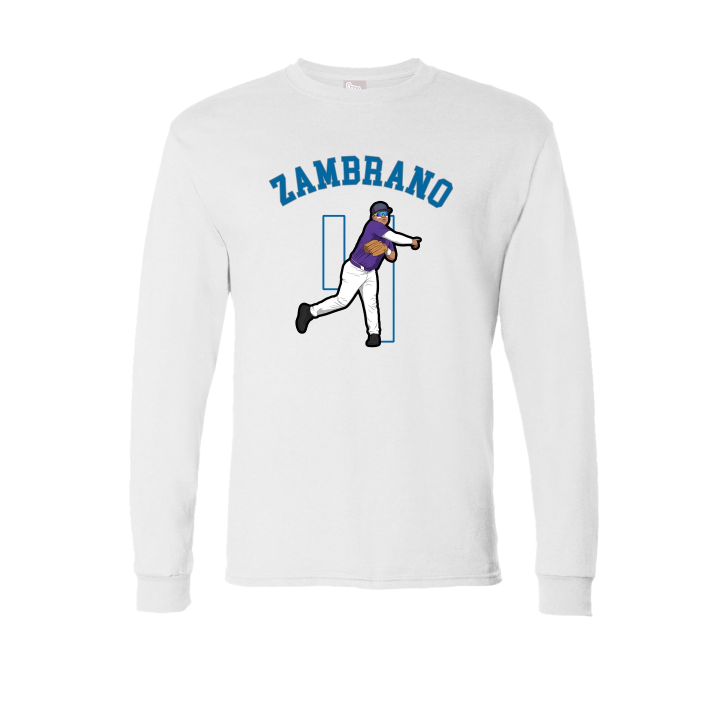 Long Sleeve Tee — Shirsey Arch in White