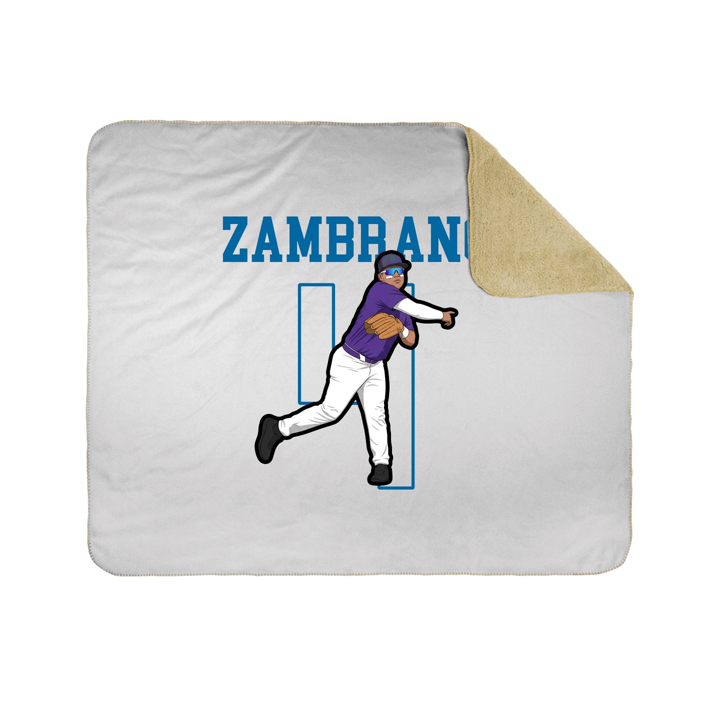 Throw Blanket — Shirsey in White