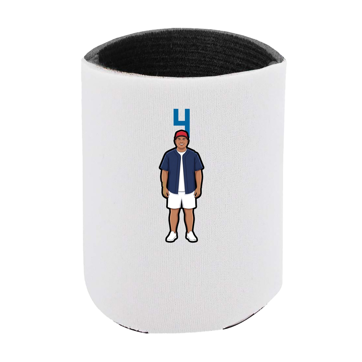 Can Holder — Number Top in White