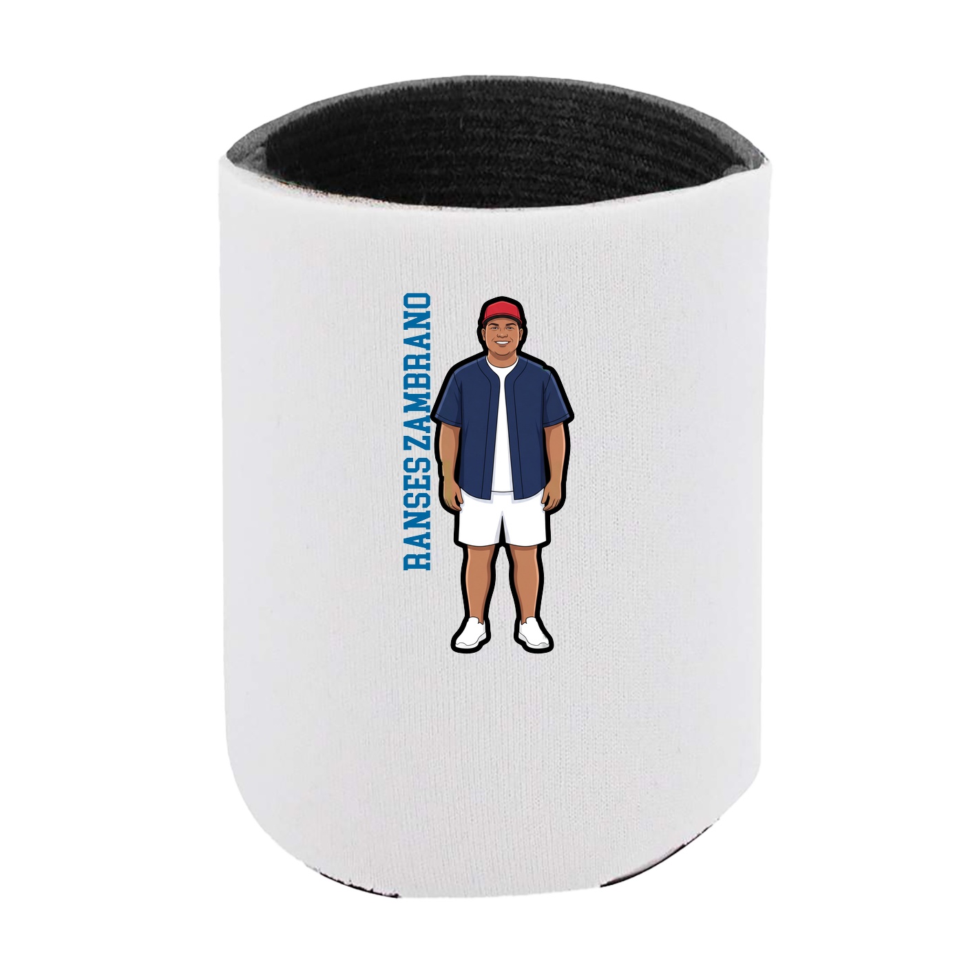Can Holder — Name Vertical in White