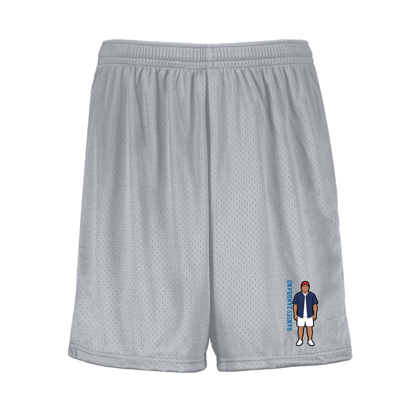 Shorts — Name Vertical in Silver