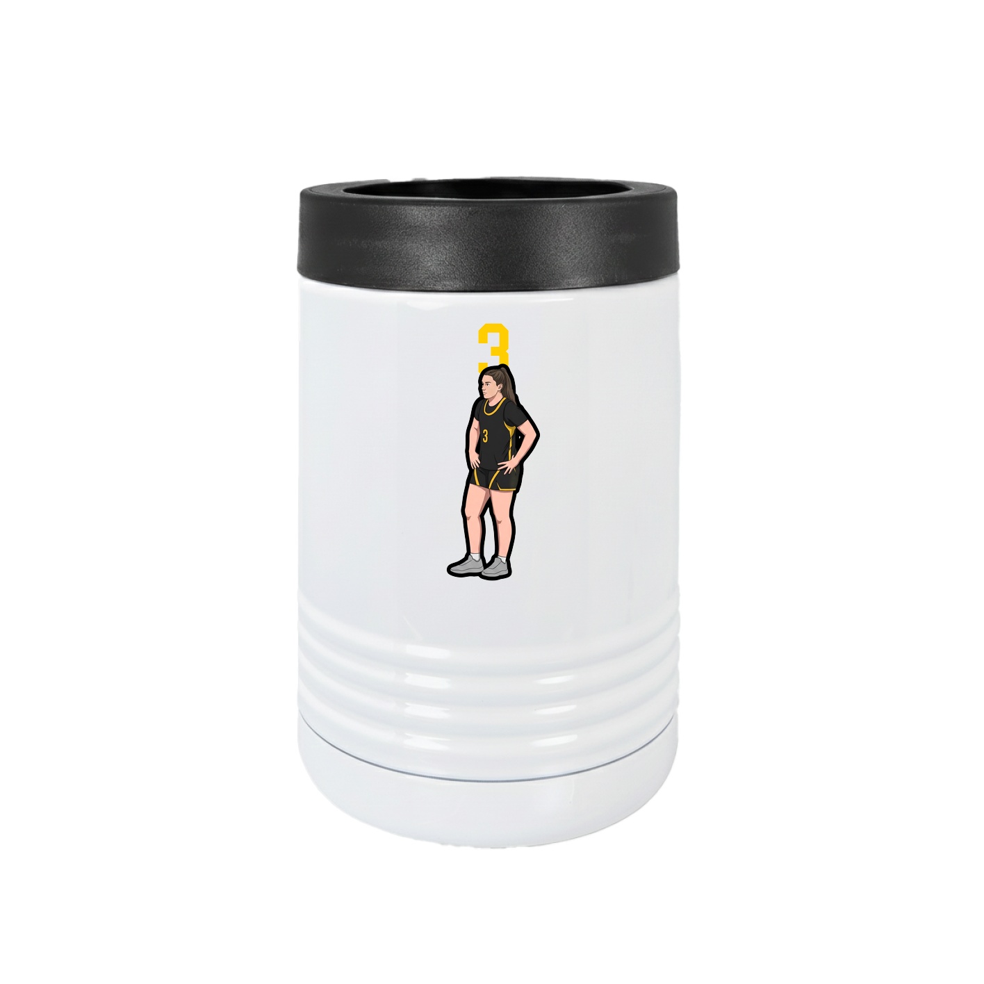 Beverage Holder — Number Top in White