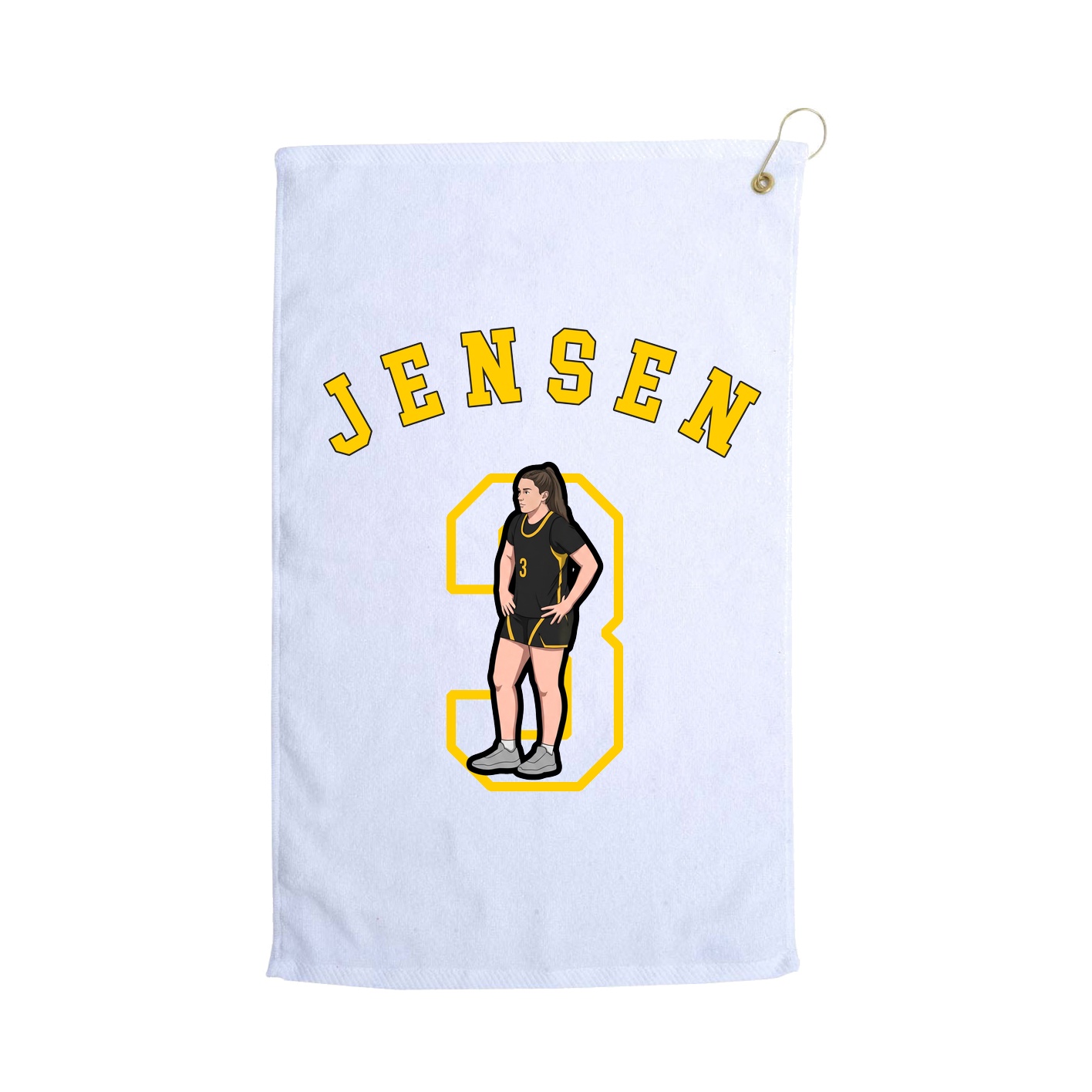 Golf Towel — Shirsey Arch in White