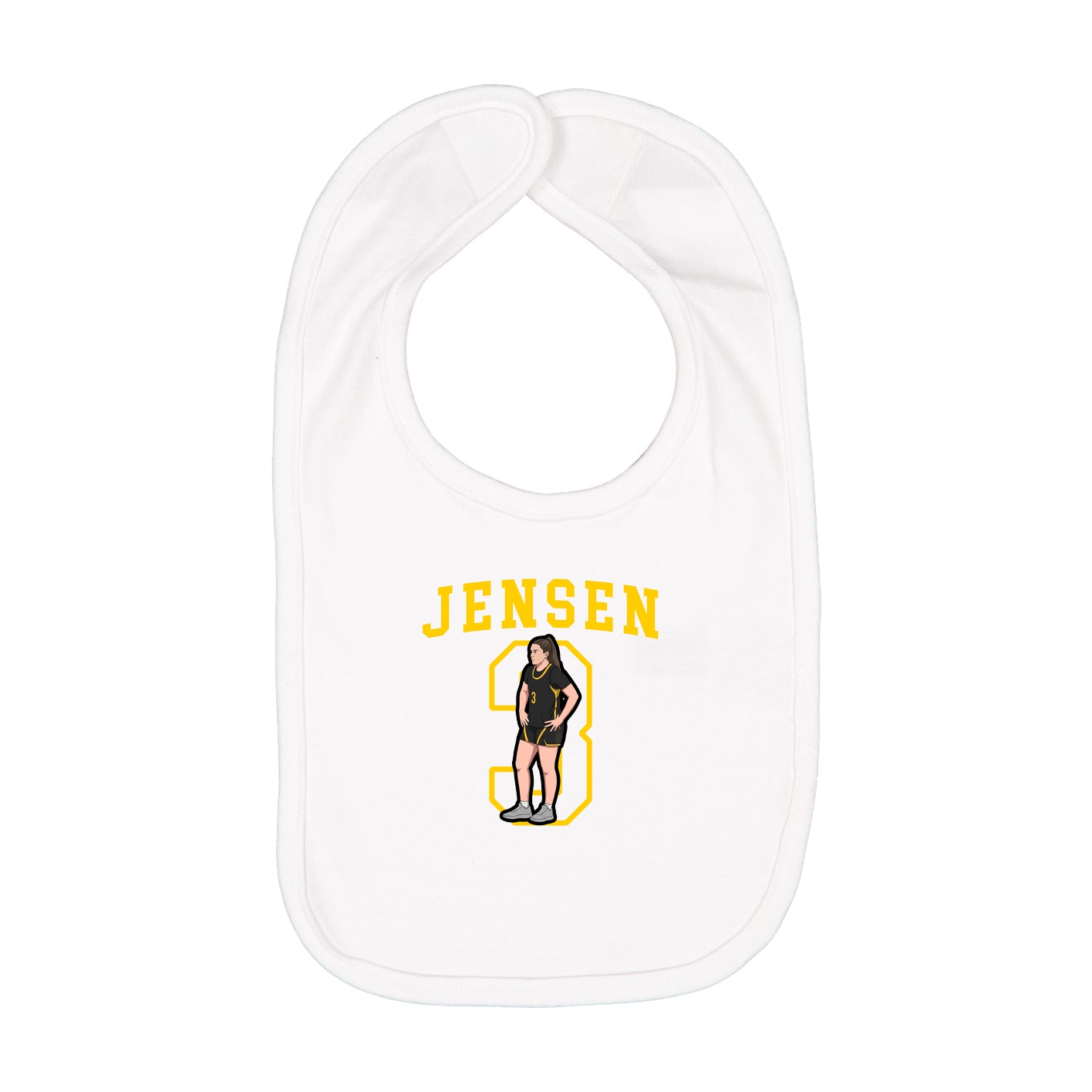 Infant Bib — Shirsey in White