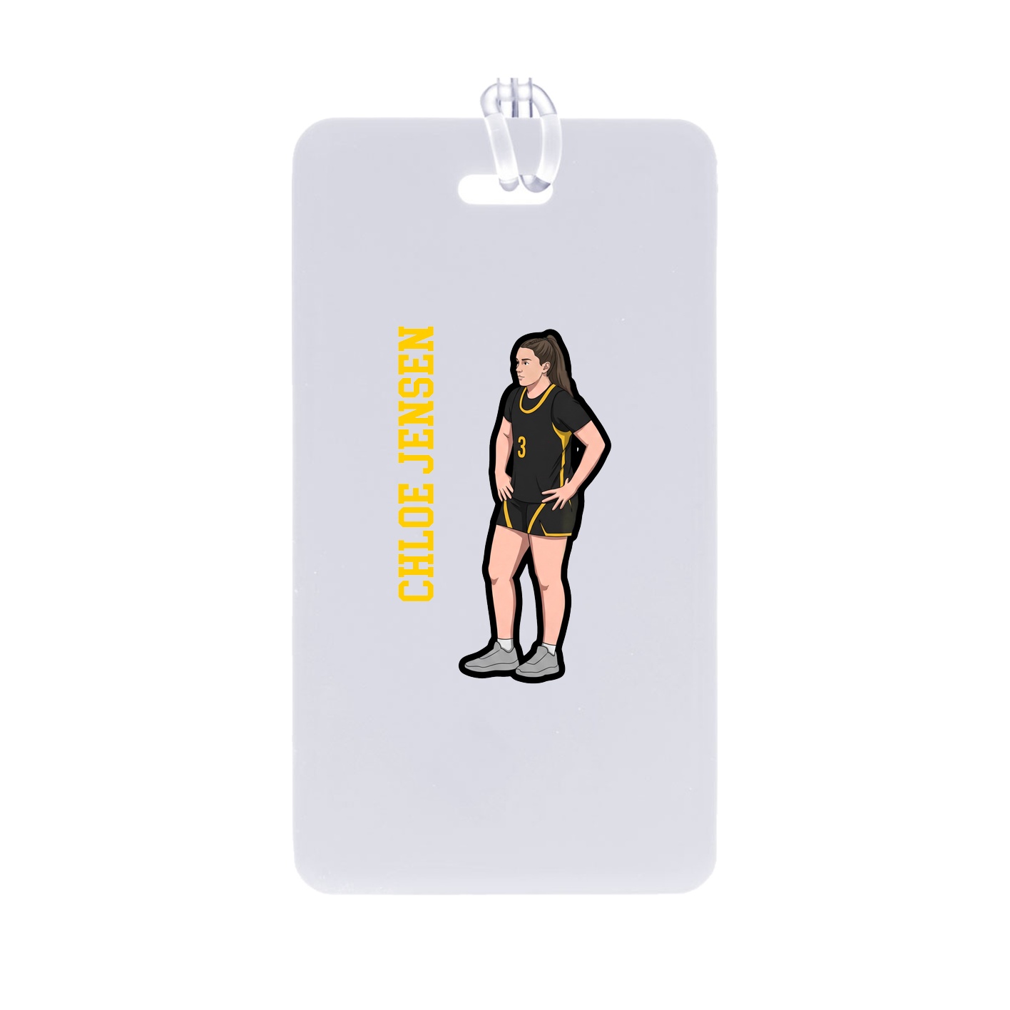 Bag Tag — Name Vertical in Classic