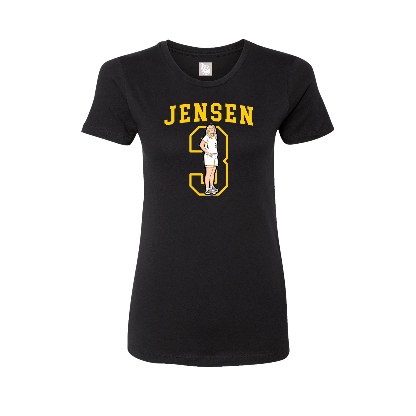 Fitted Women's Tee — Shirsey in Black