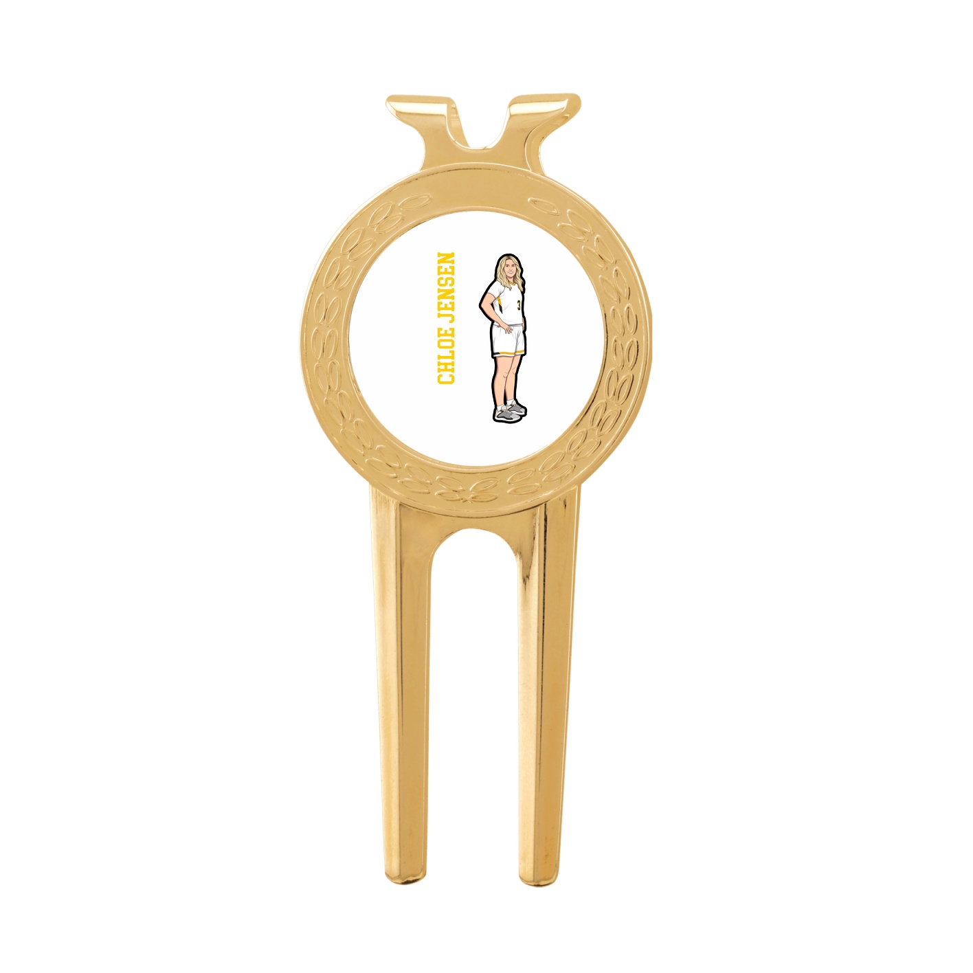 Divot Tool with Ball Marker — Name Vertical in Classic