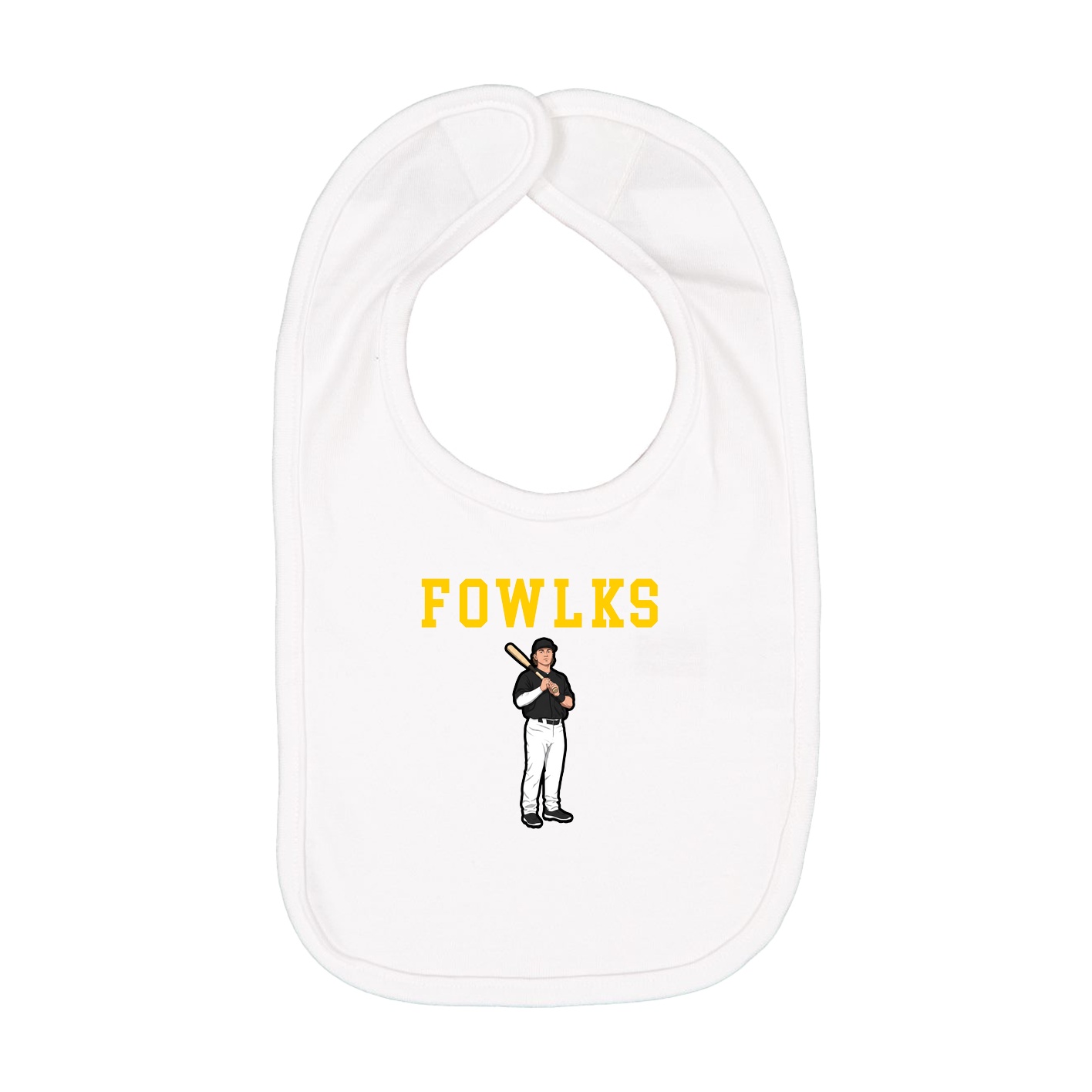 Infant Bib — Shirsey in White