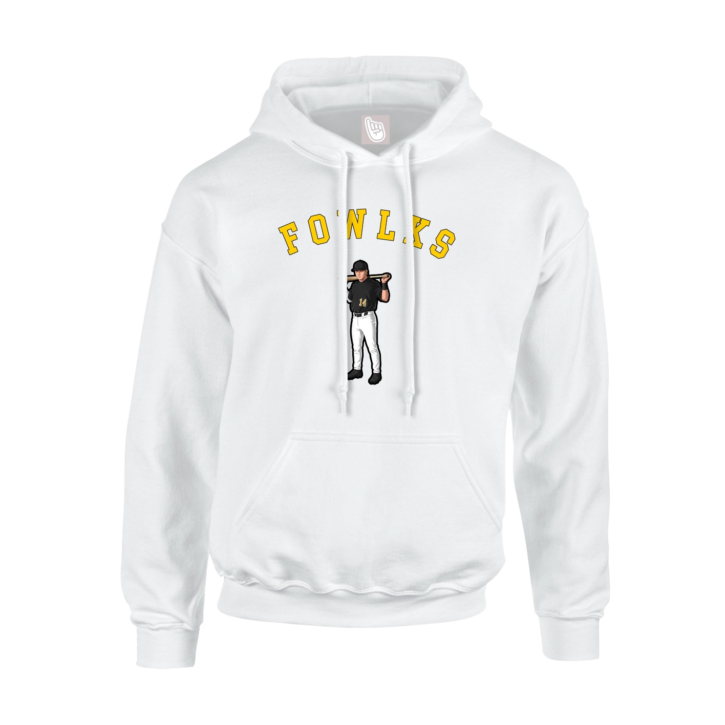Hoodie — Shirsey Arch in White
