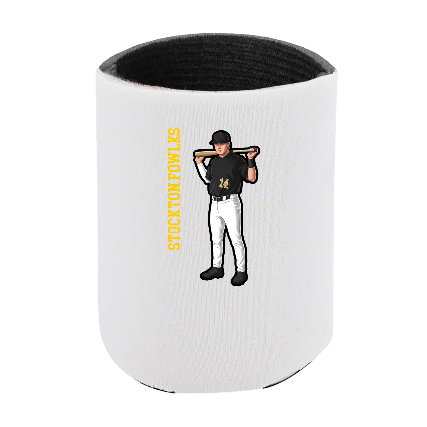 Can Holder — Name Vertical in White