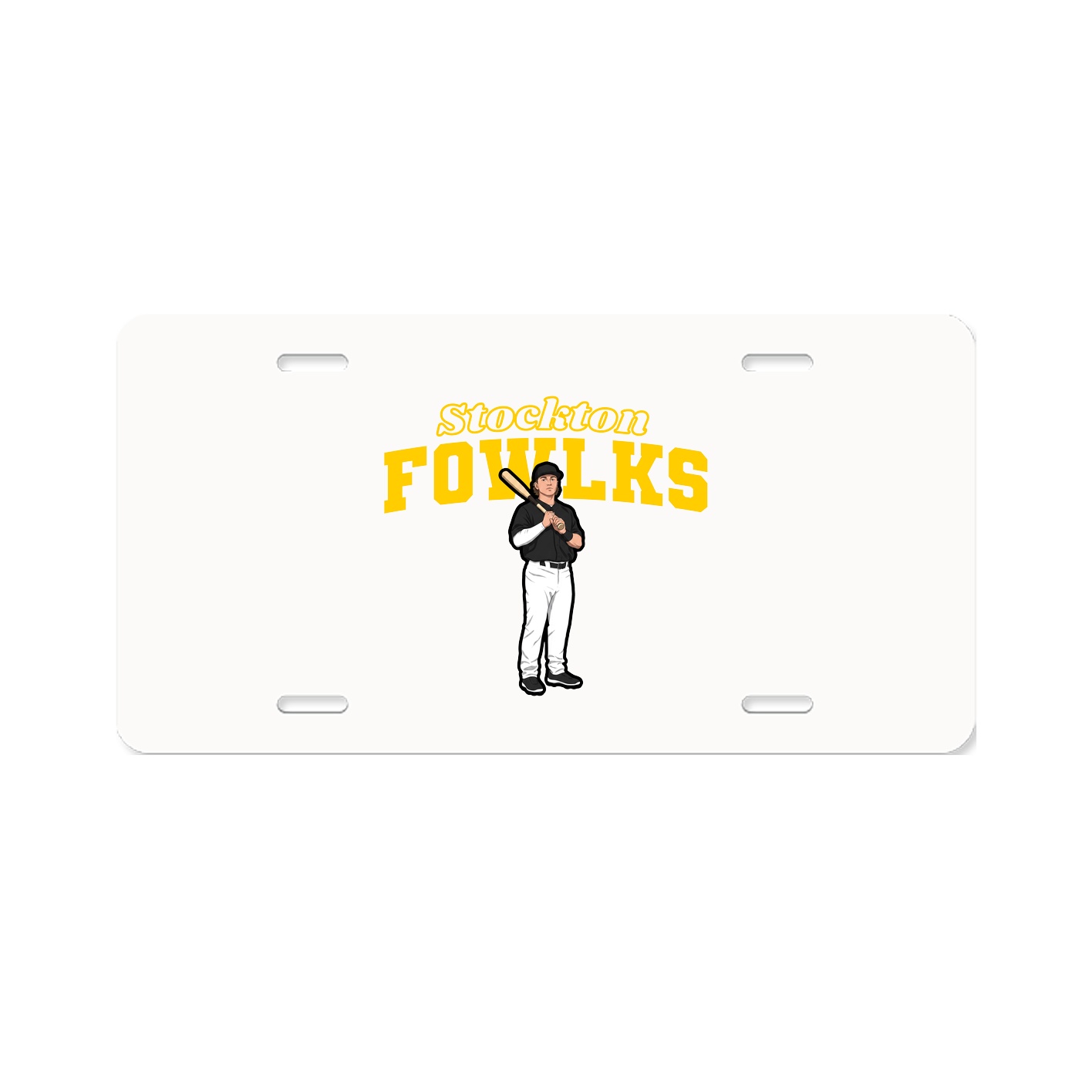 License Plate — Name Arch in Classic