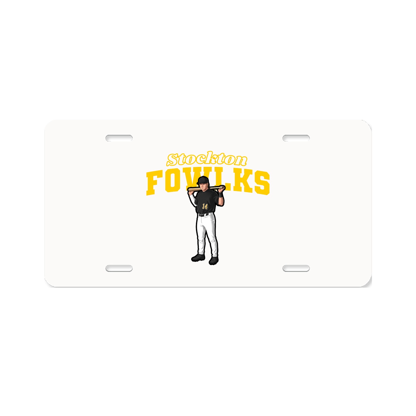 License Plate — Name Arch in Classic
