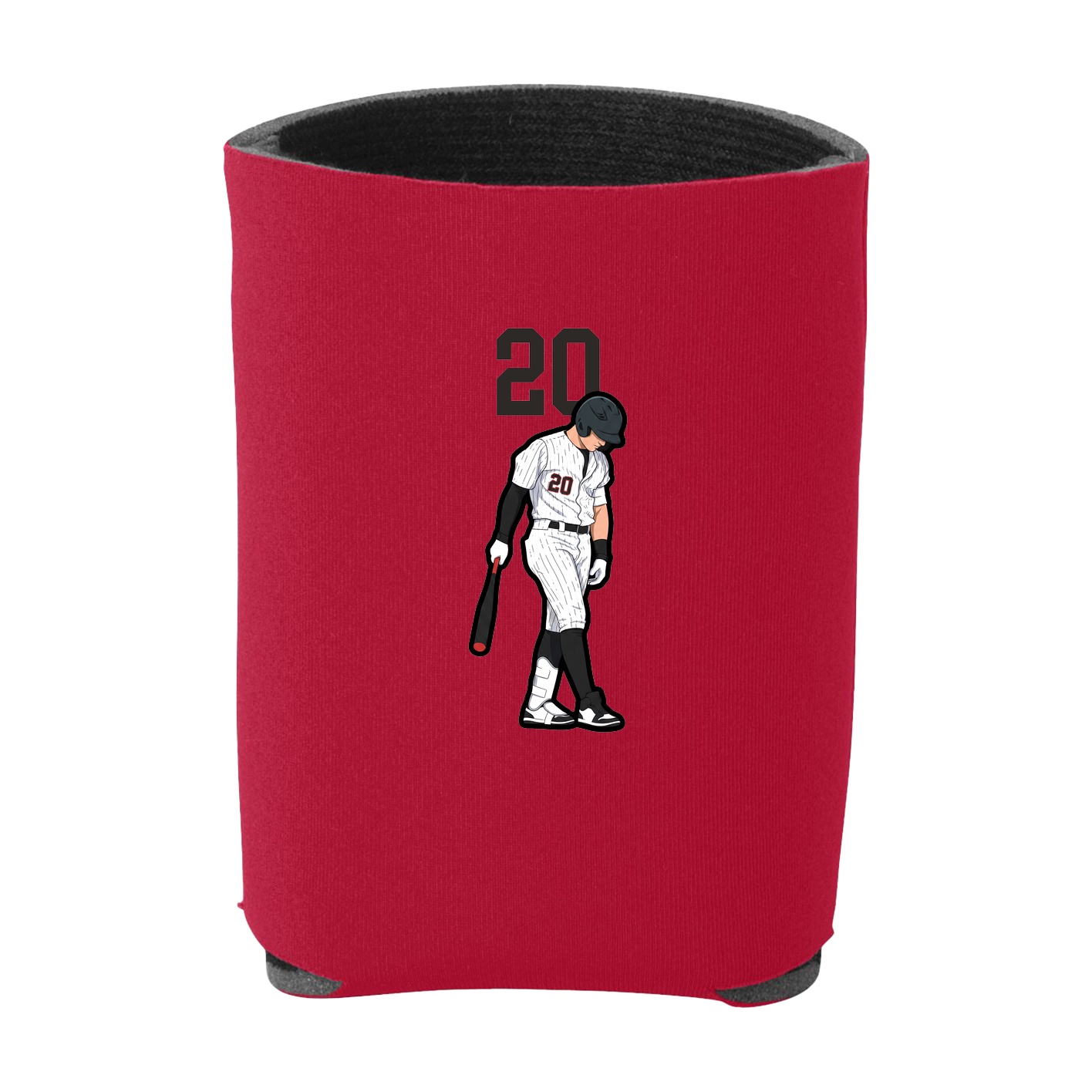Can Holder — Number Top in Red
