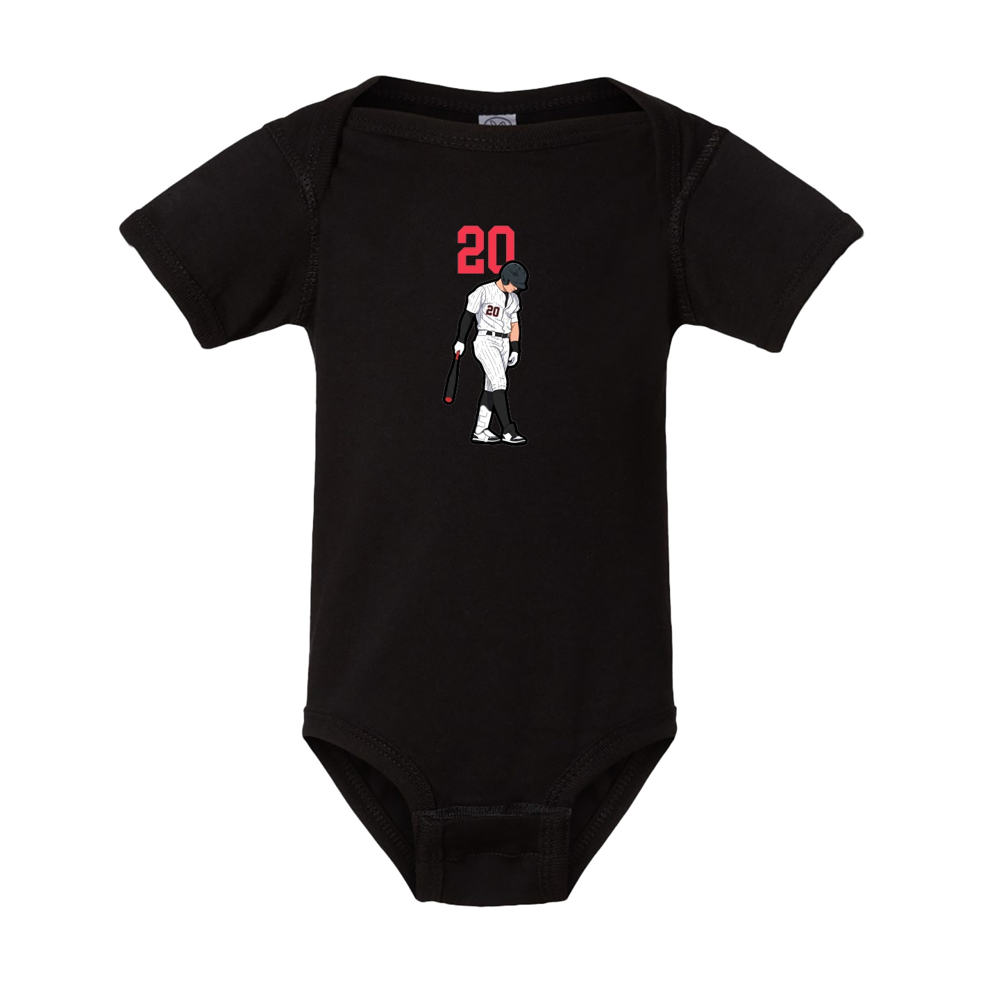 Baby Onesie — Number Top in Black