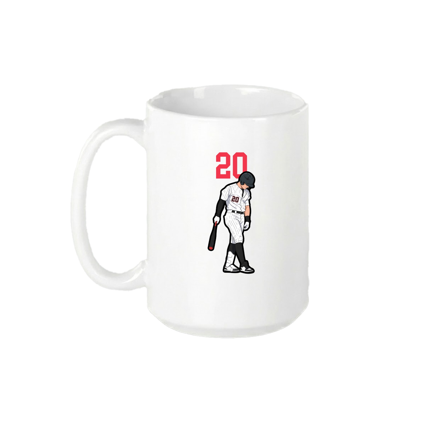 15oz Coffee Mug — Number Top in White
